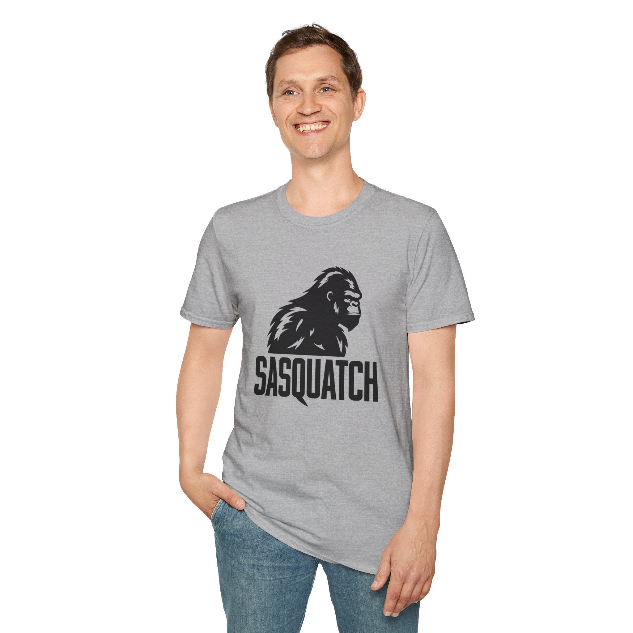 Sasquatch Graphic T-Shirt — Bigfoot Logo Tee for Outdoors & Cryptid Fans