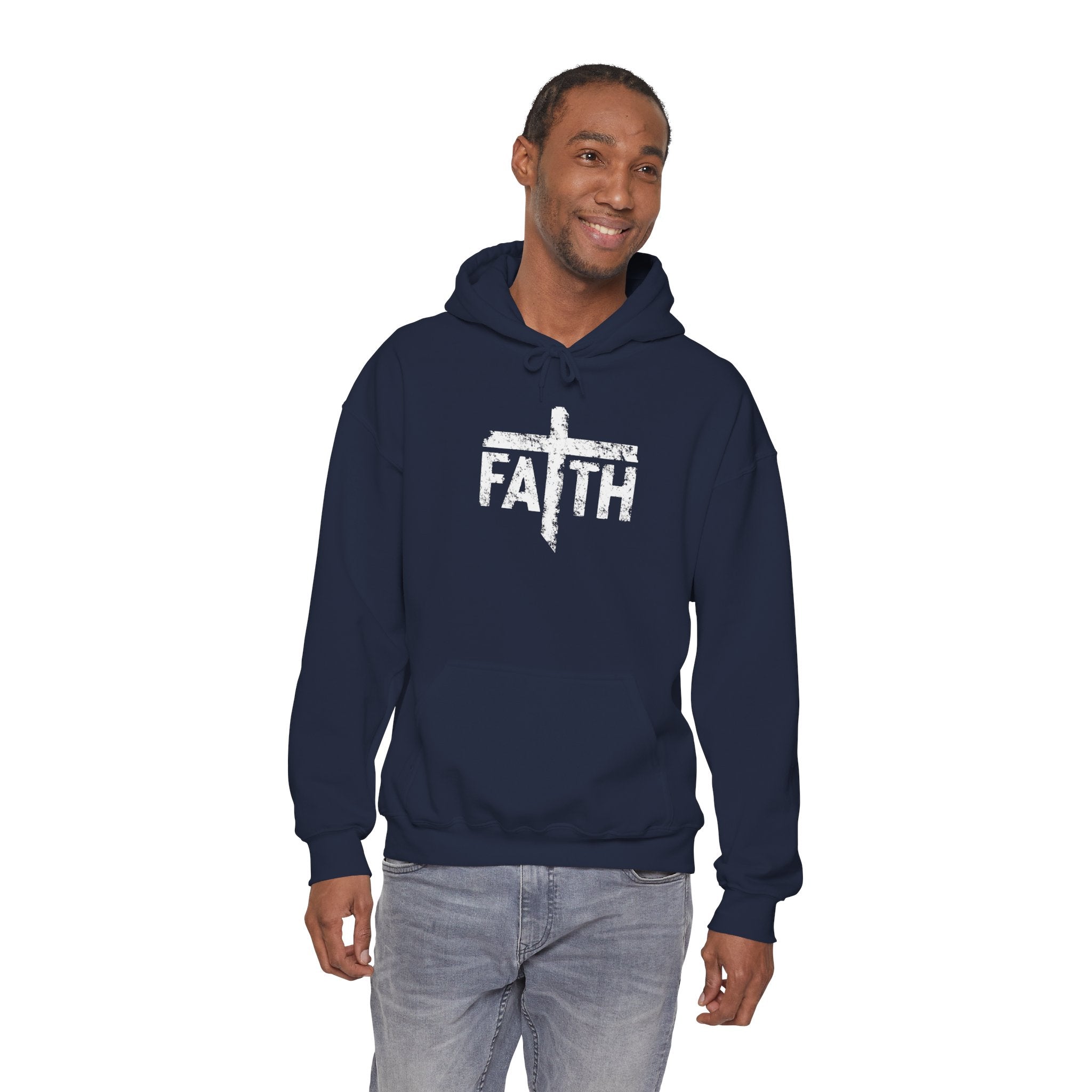 Faith Hoodie, Inspirational Sweatshirt for Men and Women, Cozy Pullover for Church, Gifts for Believers, Religious Apparel