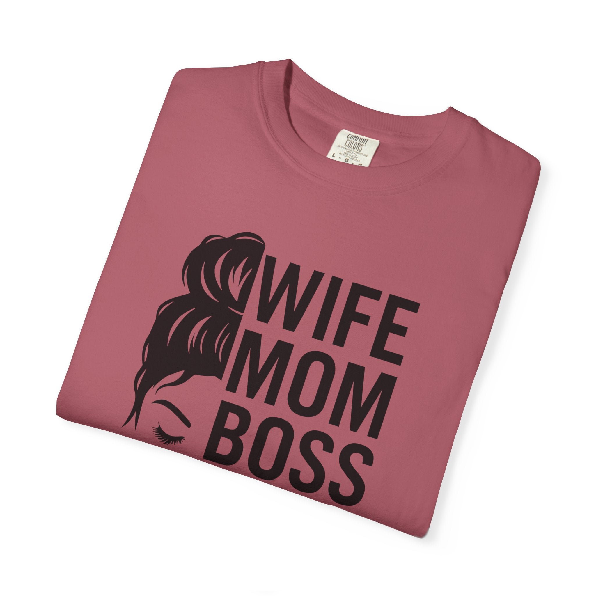 Wife Mom Boss T-Shirt, Unisex Tee for Moms, Gift for New Moms, Casual Outfit, Mother's Day Gift