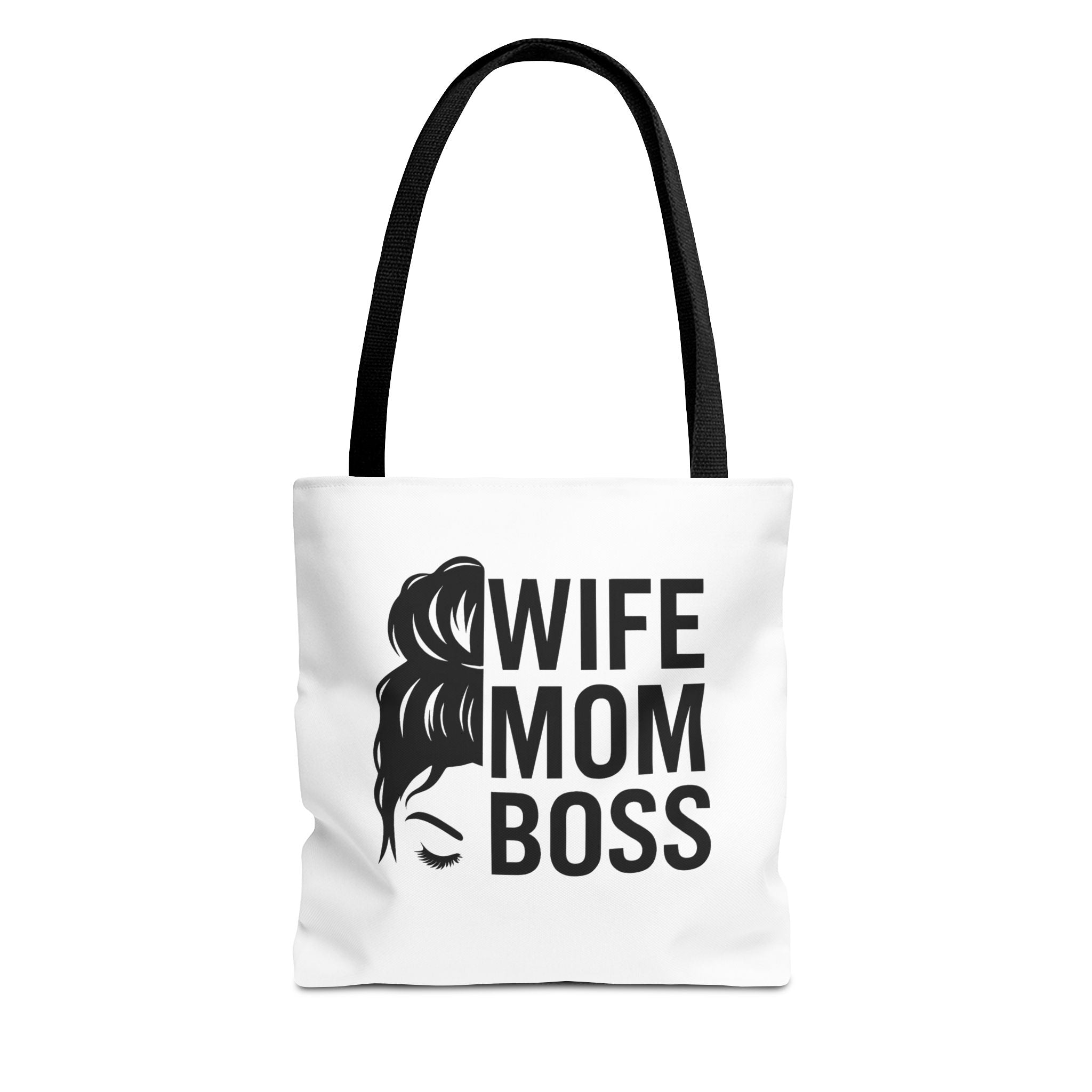 Wife Mom Boss Tote Bag - Chic, Durable Tote for Moms, Stylish Carry-All, Gift for Mother's Day, Work, and Everyday Use