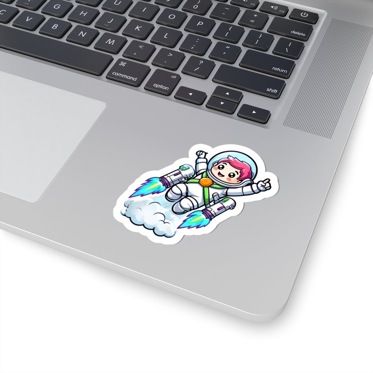 Cute Astronaut Kiss-Cut Sticker - Fun Space Design for Kids & Enthusiasts