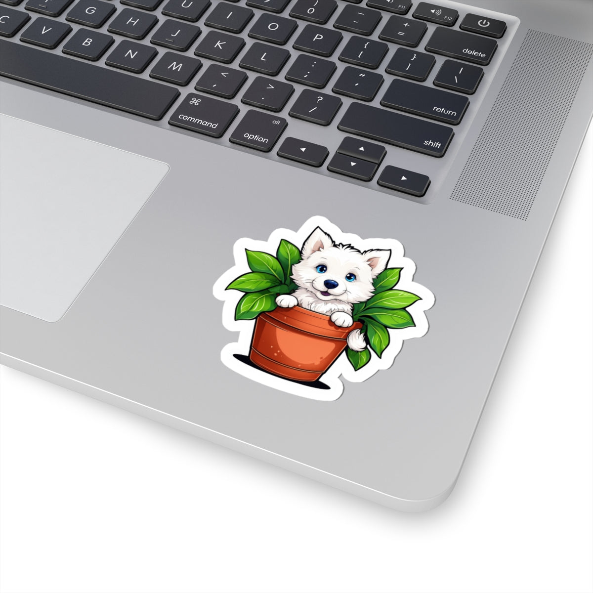 Cute Puppy Plant Kiss-Cut Stickers for Dog Lovers