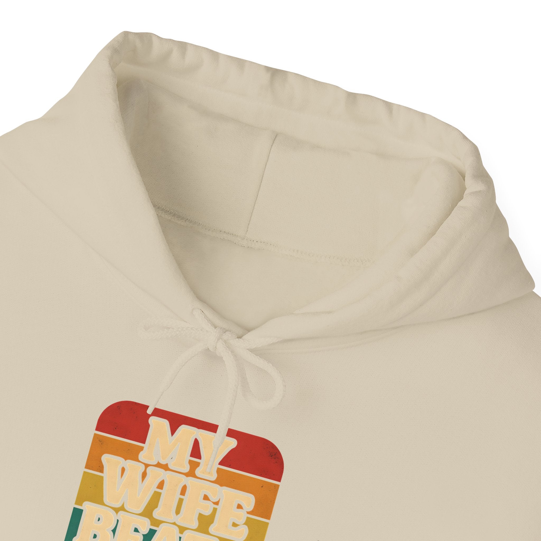Retro Hoodie - 'My Wife Beats Me' Comfortable Sweatshirt