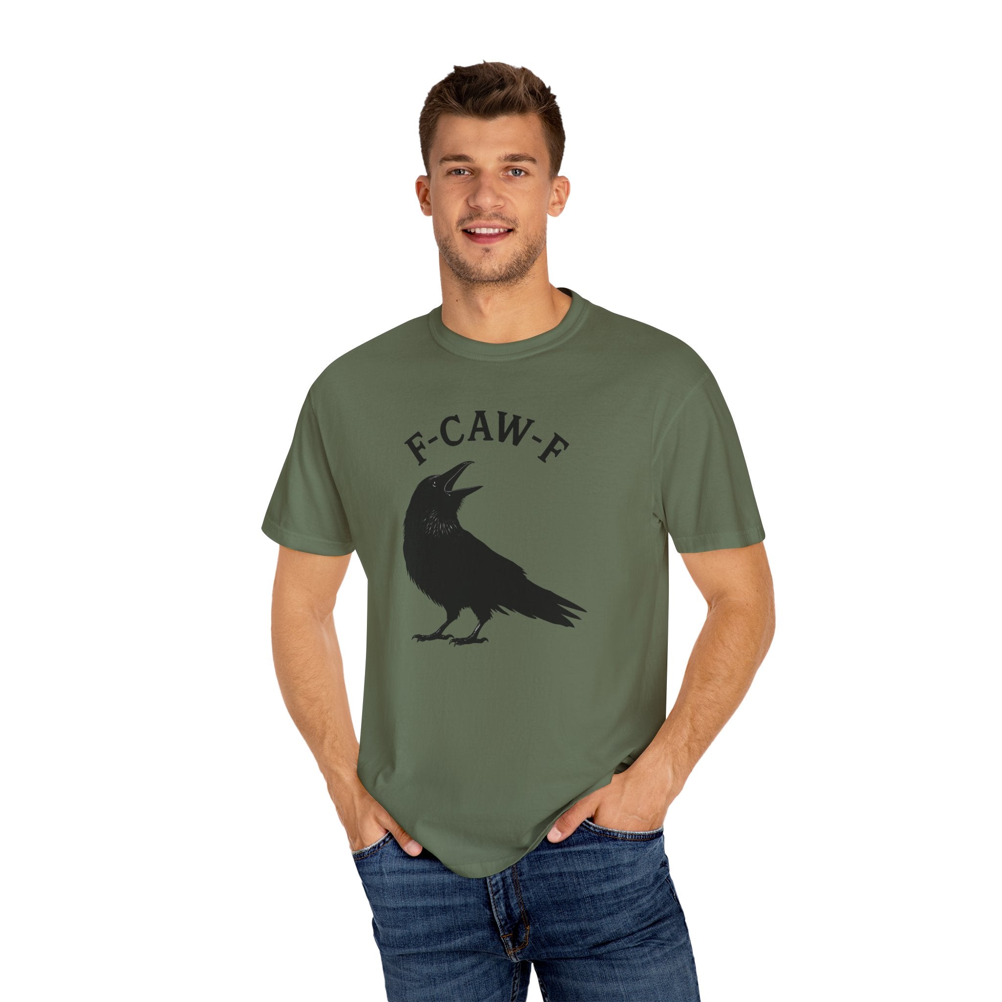 F-Caw-F Unisex Garment-Dyed T-Shirt