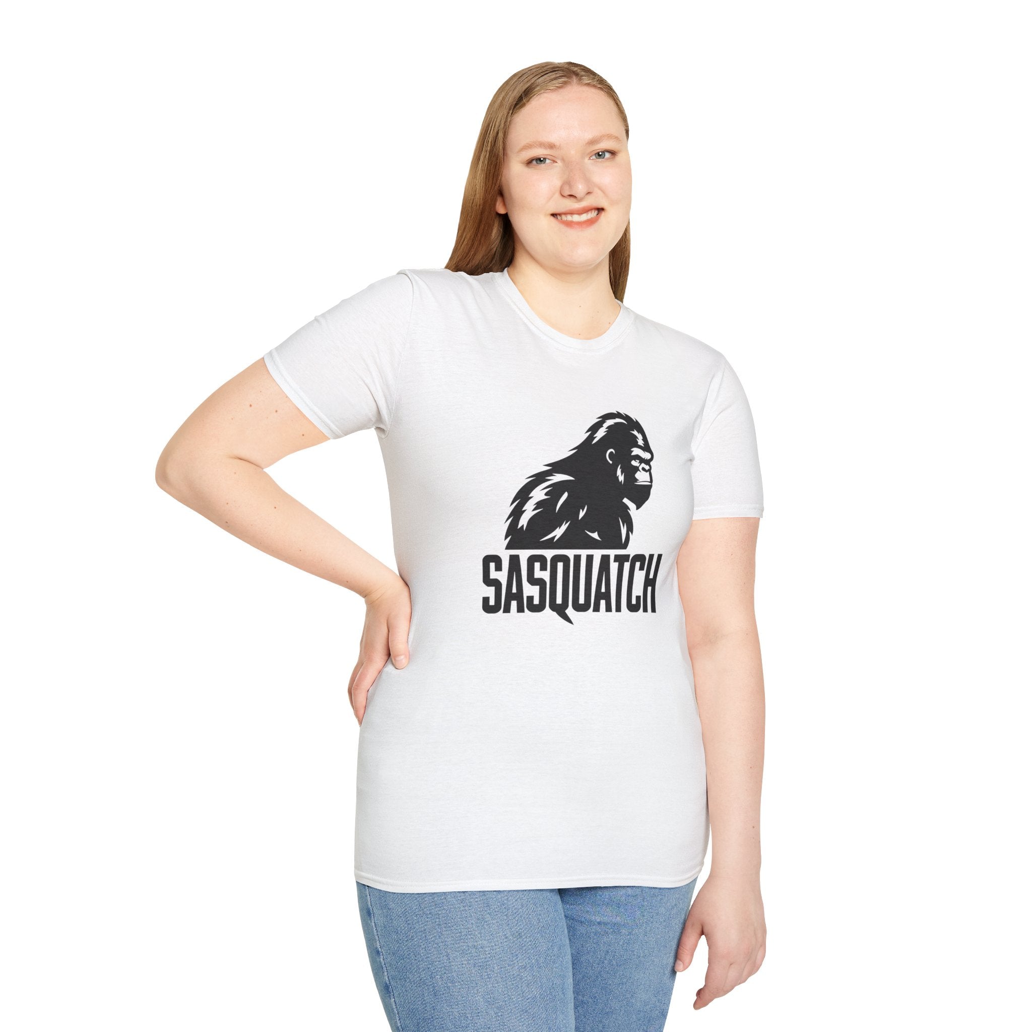 Sasquatch Graphic T-Shirt — Bigfoot Logo Tee for Outdoors & Cryptid Fans