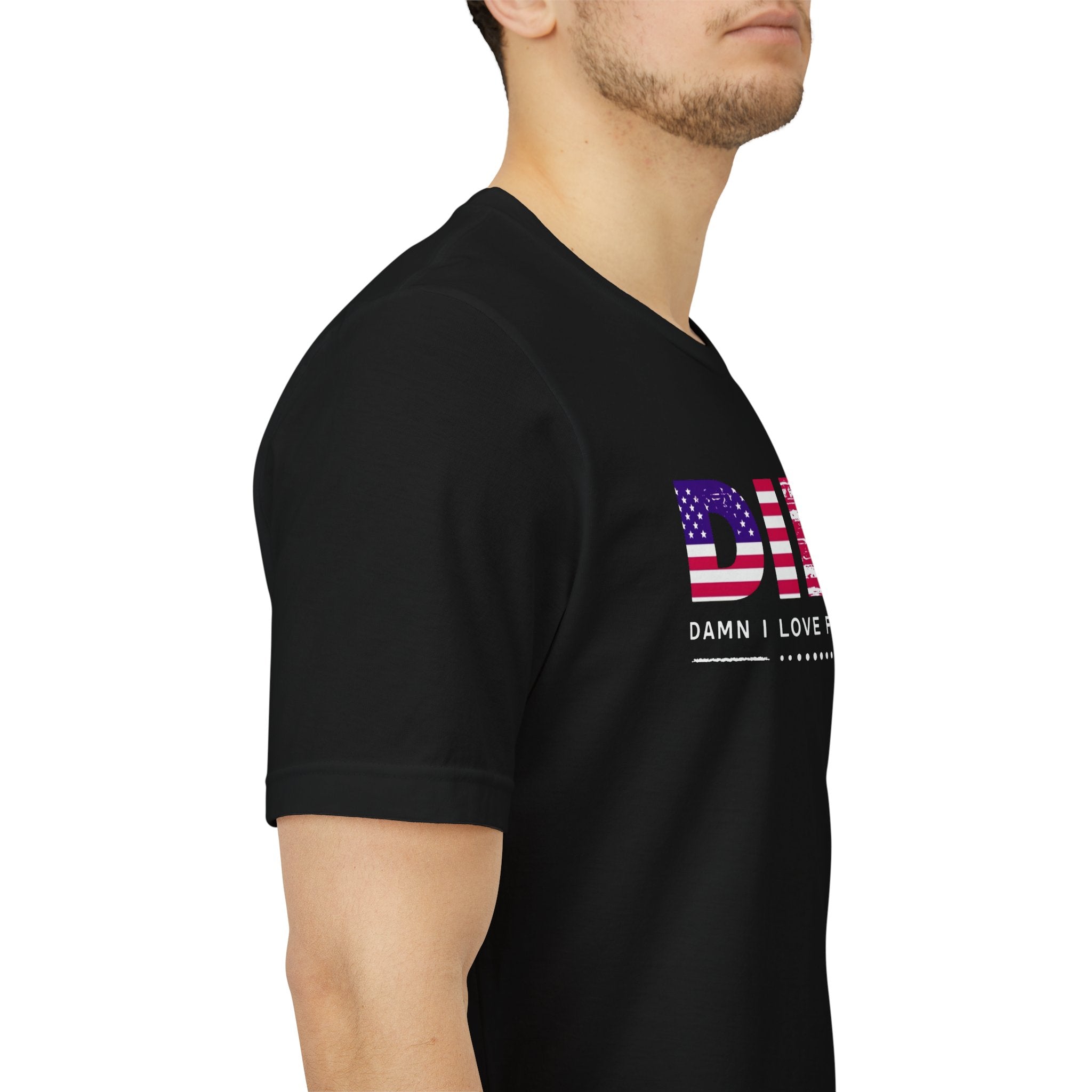 DILE American Flag Tee — “Damn I Love Freedom” Patriotic T-Shirt