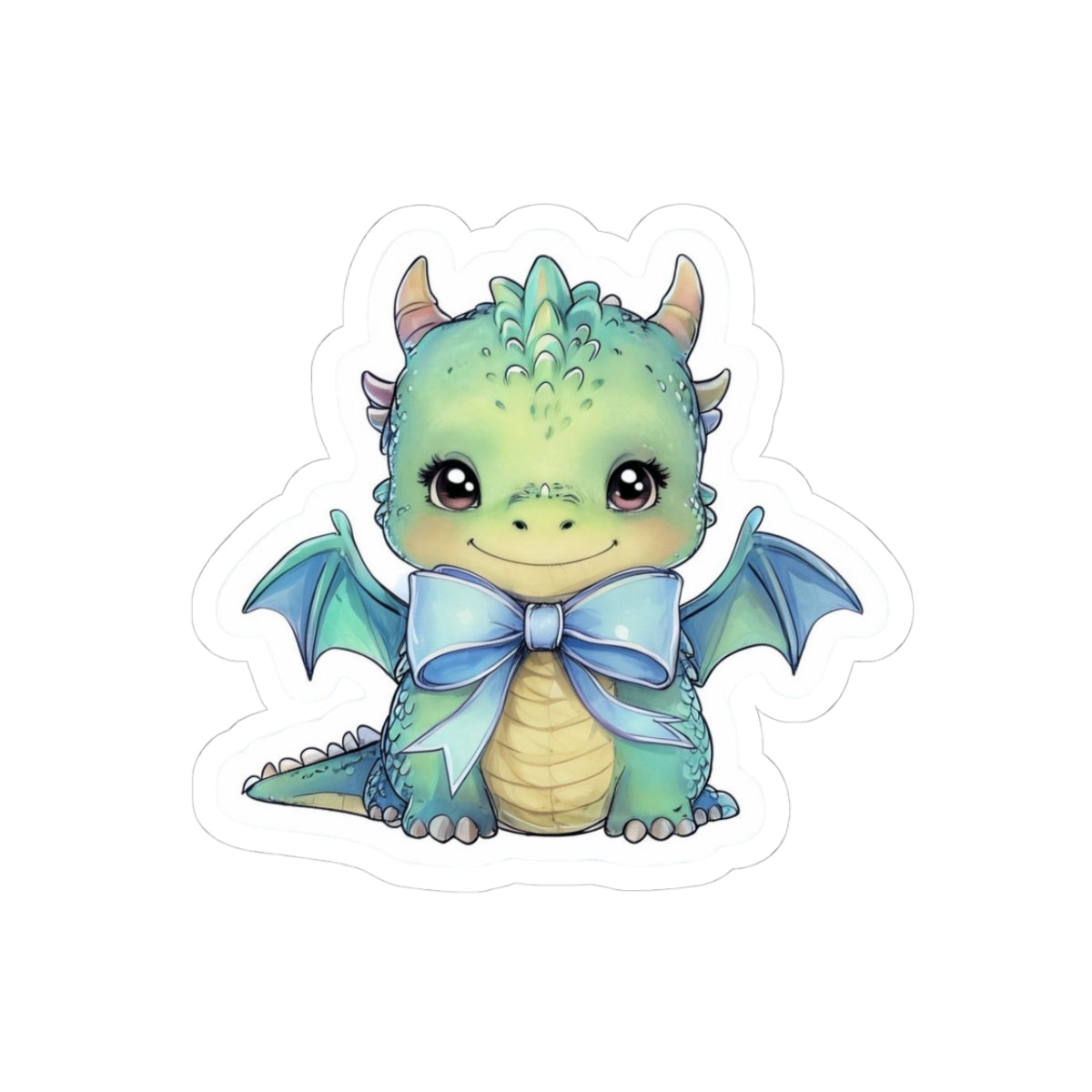 Cute Dragon Kiss-Cut Stickers - Whimsical Fantasy Décor for Kids & Adults