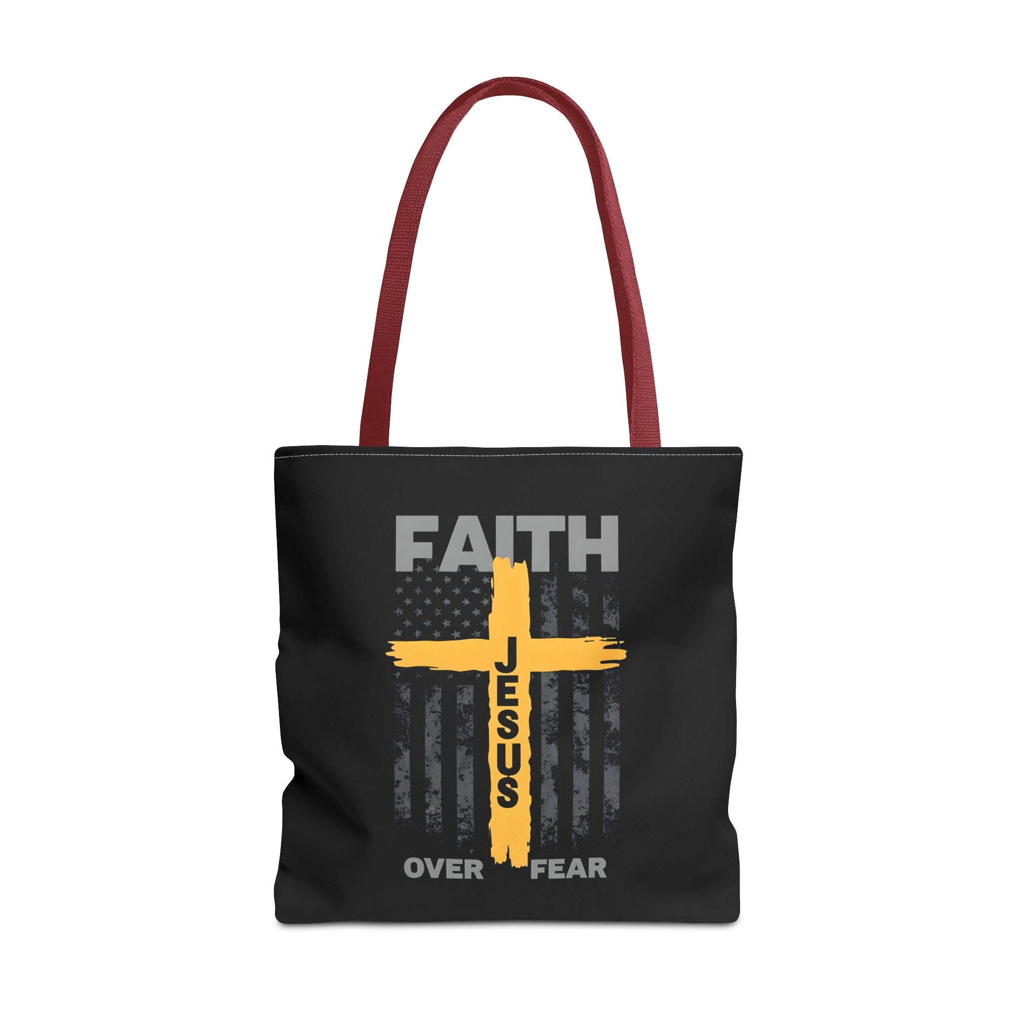 Faith Over Fear Tote Bag, Inspirational Bag, Bible Quote Tote, Christian Gift, Church Accessory, Motivational Bag
