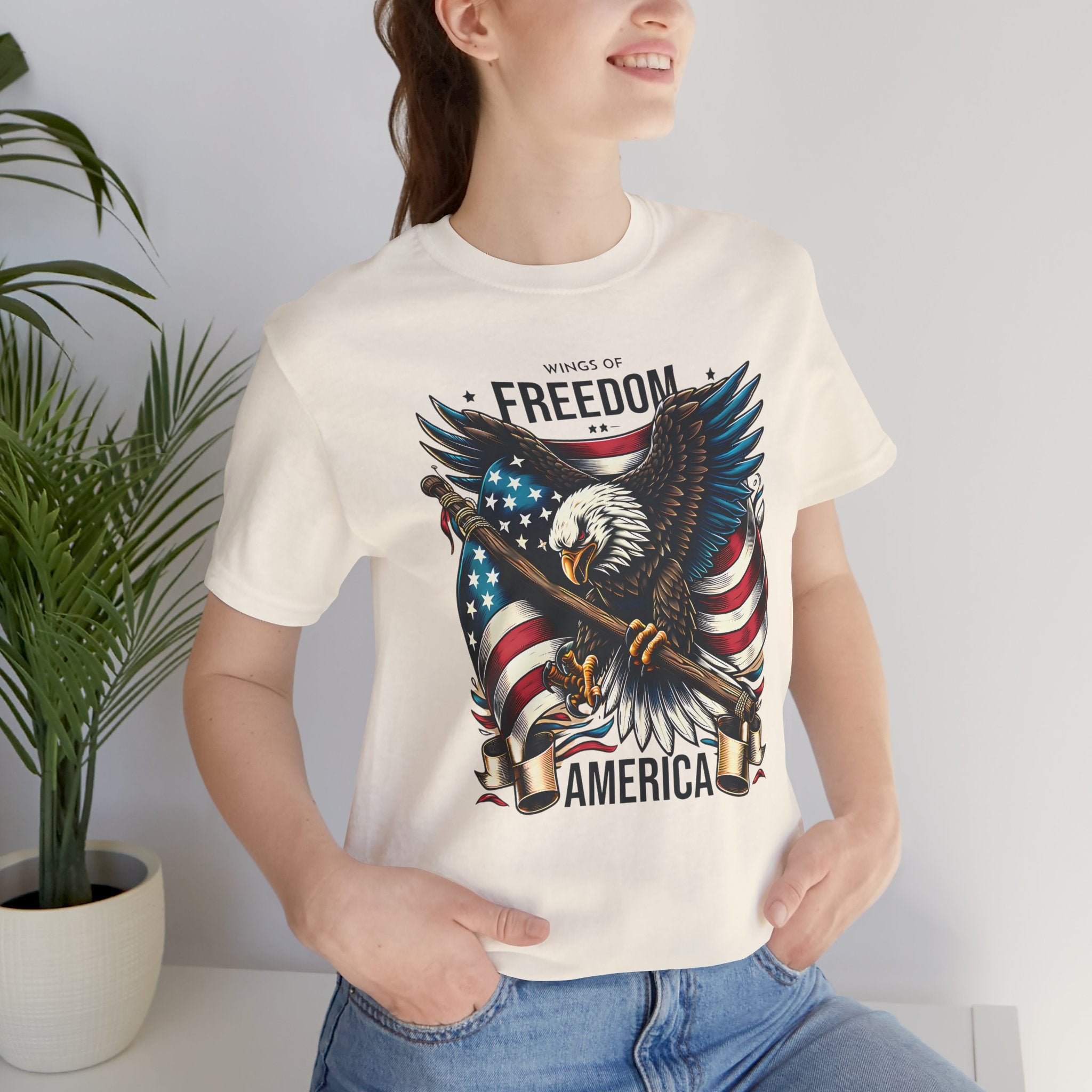 Patriotic Eagle T-Shirt – Freedom America Graphic Tee