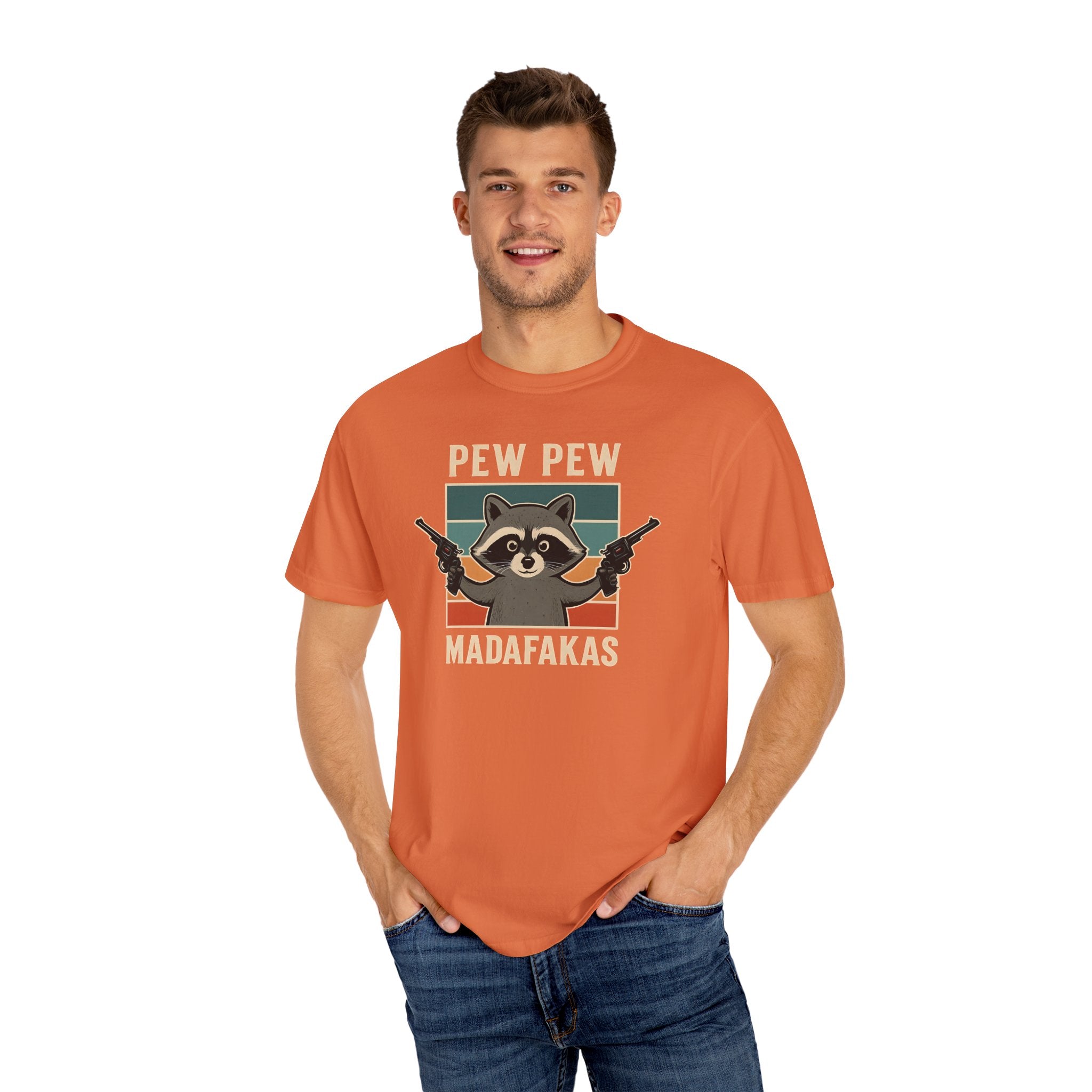 Pew Pew MafaFakas T-Shirt - Fun Unisex Garment-Dyed Tee