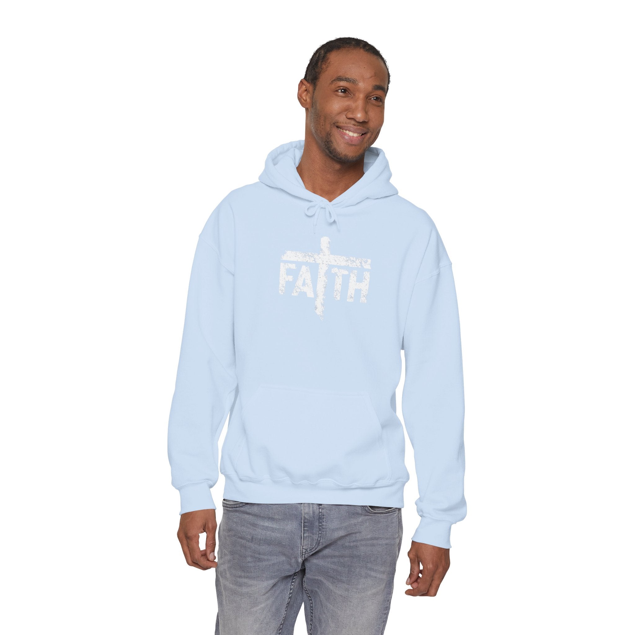 Faith Hoodie, Inspirational Sweatshirt for Men and Women, Cozy Pullover for Church, Gifts for Believers, Religious Apparel