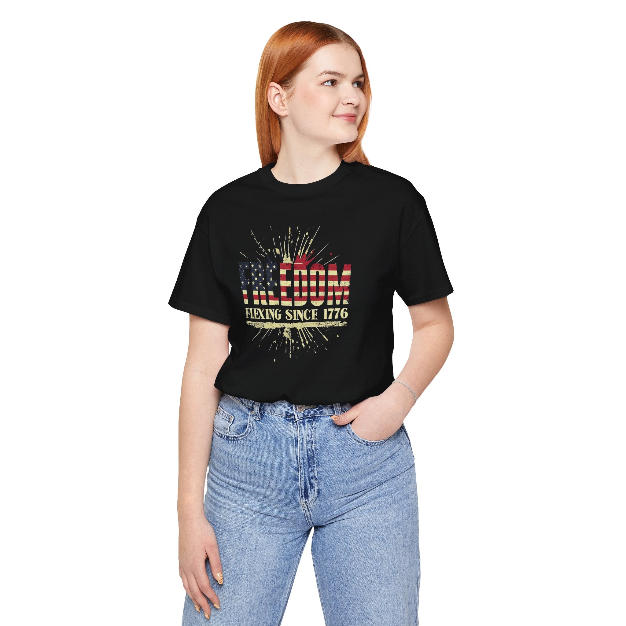 Freedom Flexing Since 1776 T-Shirt — Patriotic Fourth of July Tee