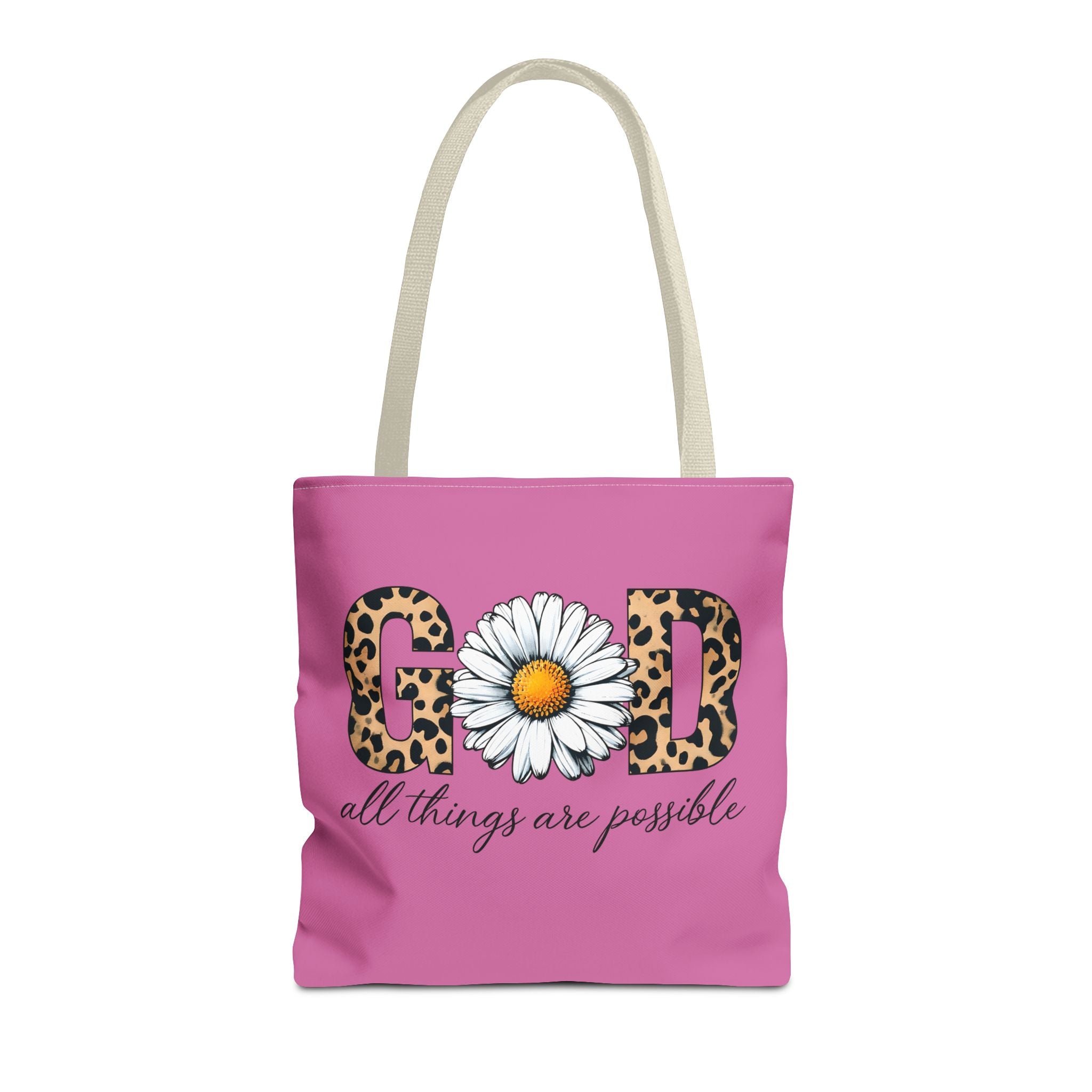 Floral Inspirational Tote Bag - All Things Are Possible
