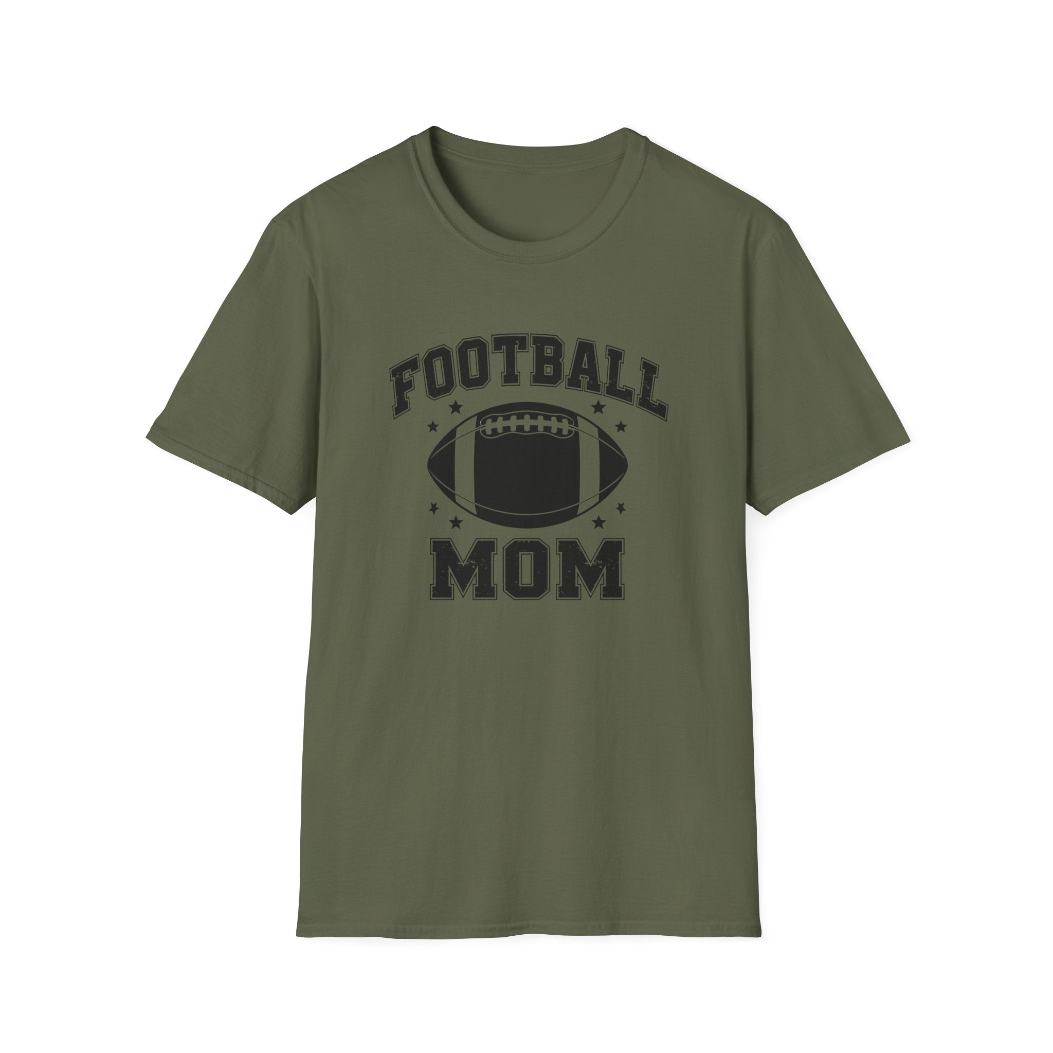 Football Mom Unisex Softstyle T-Shirt, Perfect Gift for Sports Moms, Game Day Tee, Team Spirit Shirt, Gift for Football Lovers