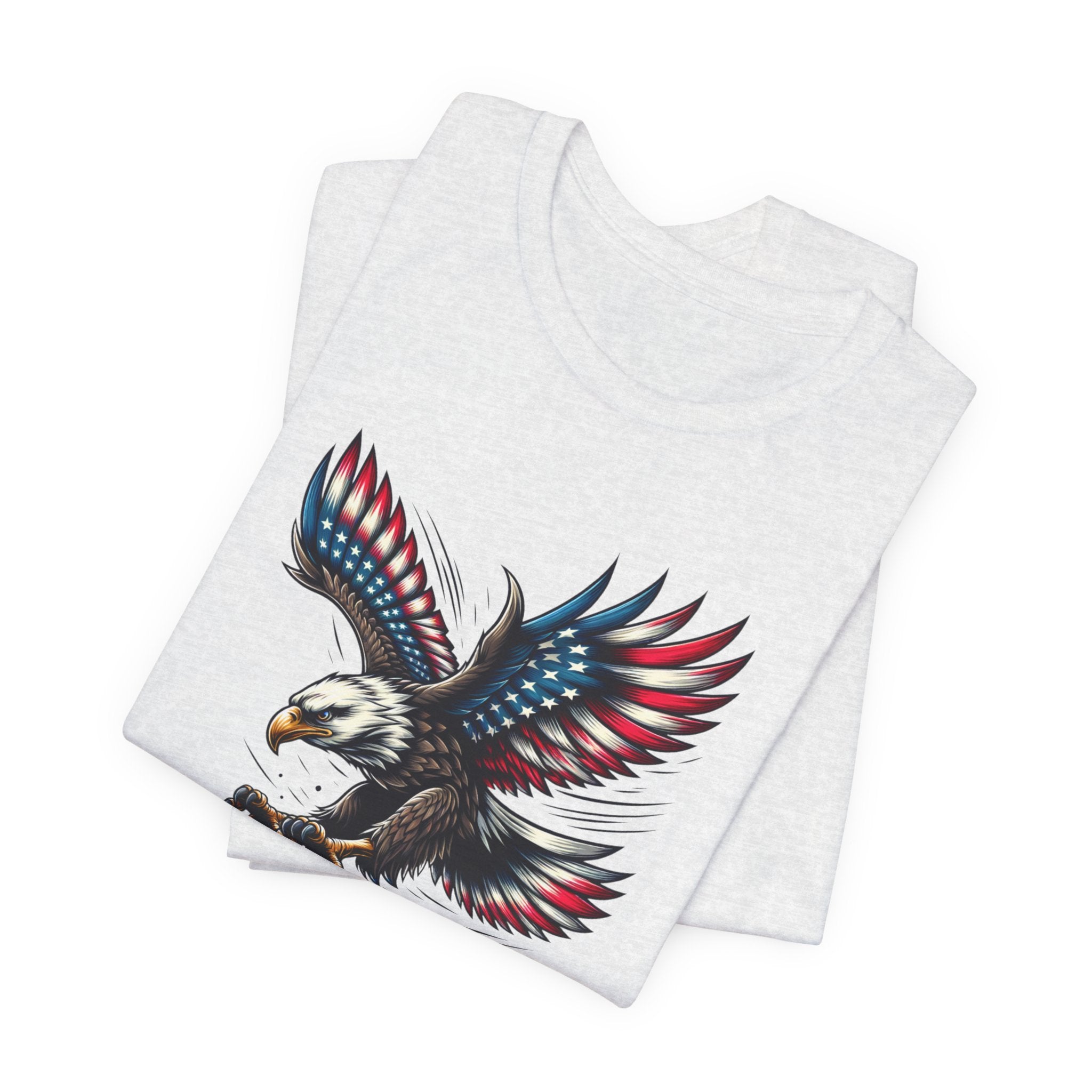 Patriotic Bald Eagle Tee — Red, White & Blue Graphic T-Shirt