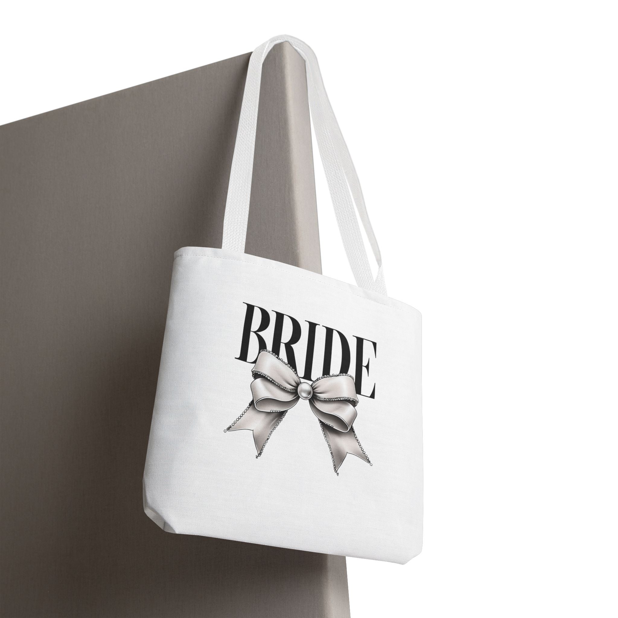 Elegant Bride Tote Bag with Bow Design