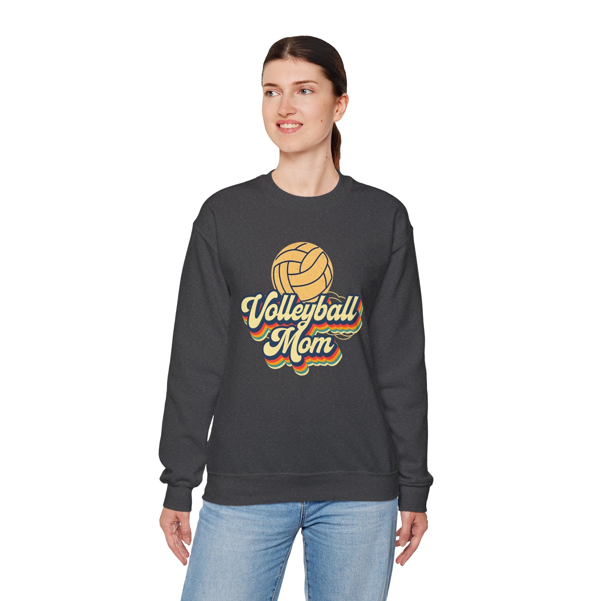 Volleyball Mom Sweatshirt - Cozy Crewneck for Sports Lovers, Gift for Volleyball Moms, Comfortable Athletic Apparel, Perfect for Game [...]