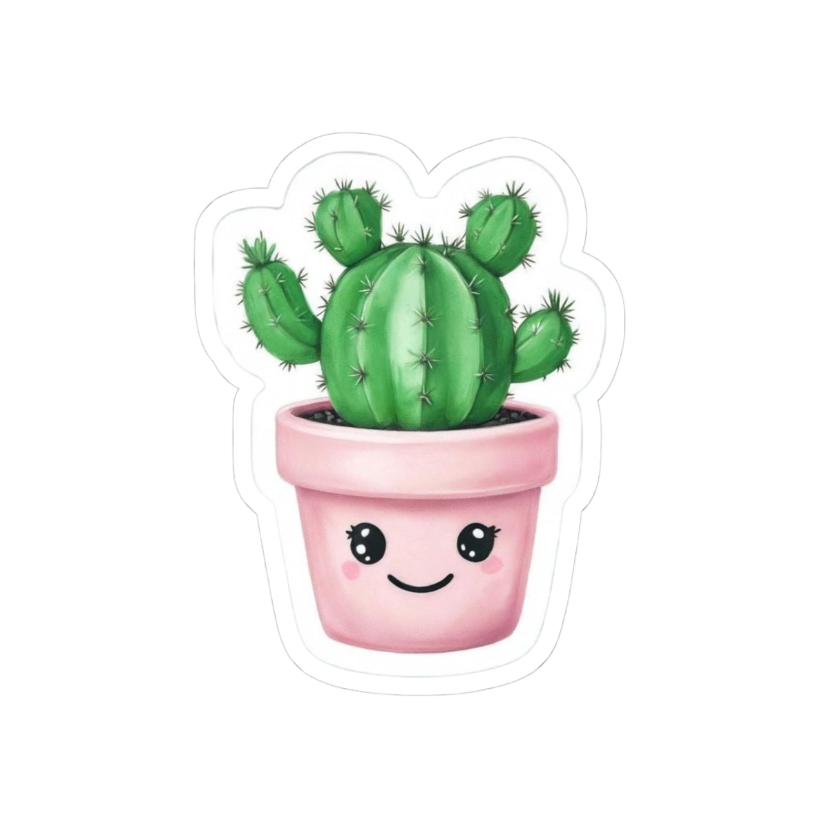 Cute Cactus Kiss-Cut Stickers - Perfect for Plant Lovers & Gifting