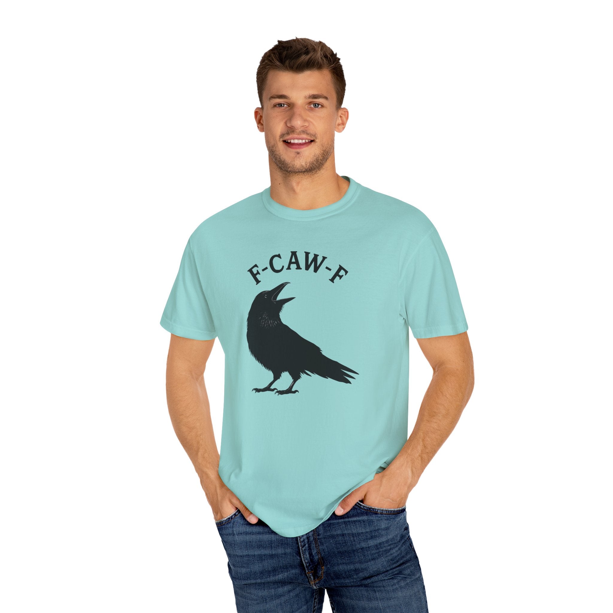F-Caw-F Unisex Garment-Dyed T-Shirt