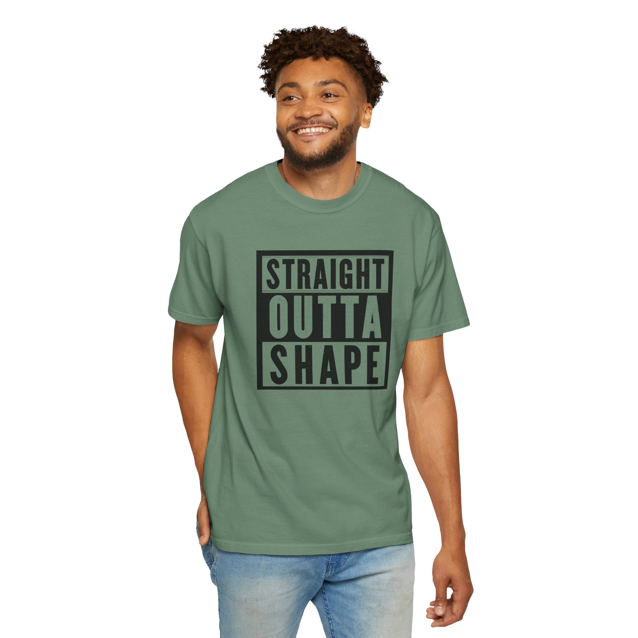 Shape Distorted Unisex Garment-Dyed T-shirt