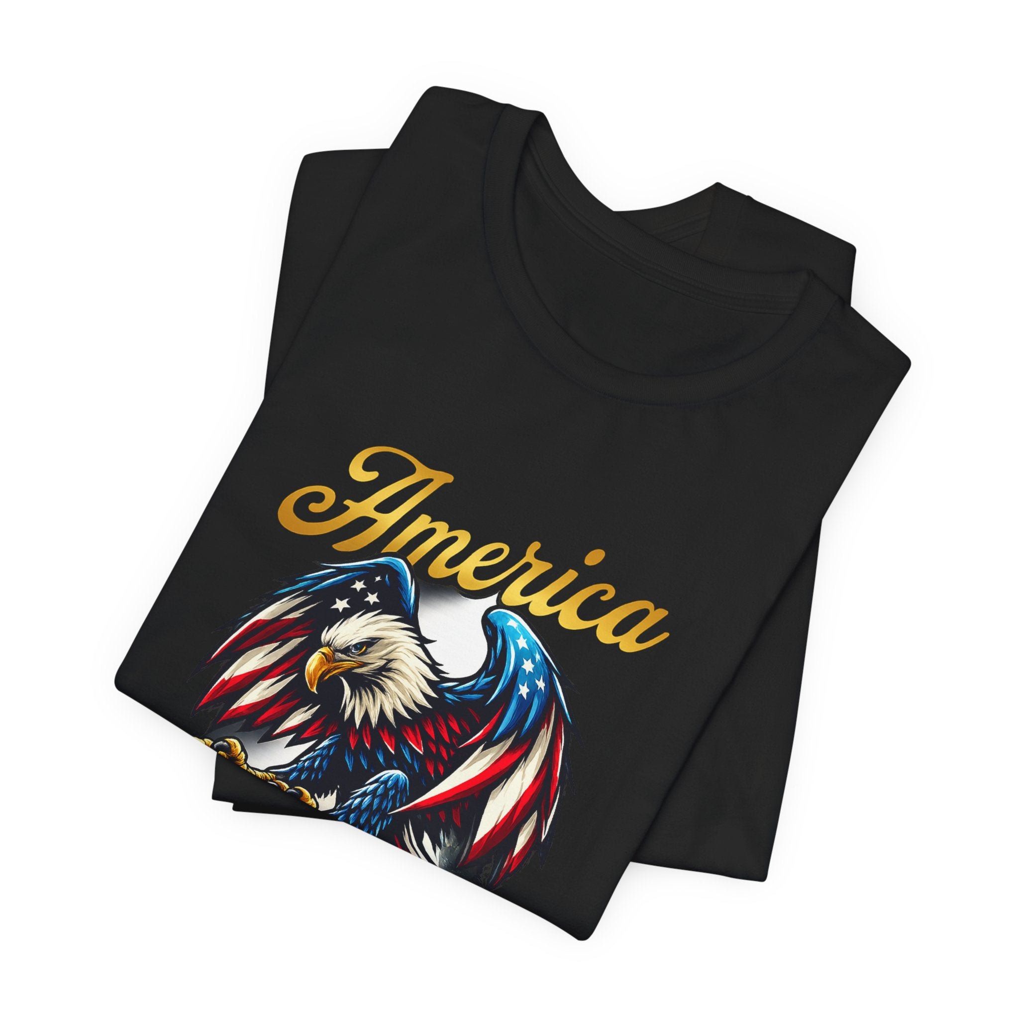 America Eagle T-Shirt – Land of the Free Patriotic Tee
