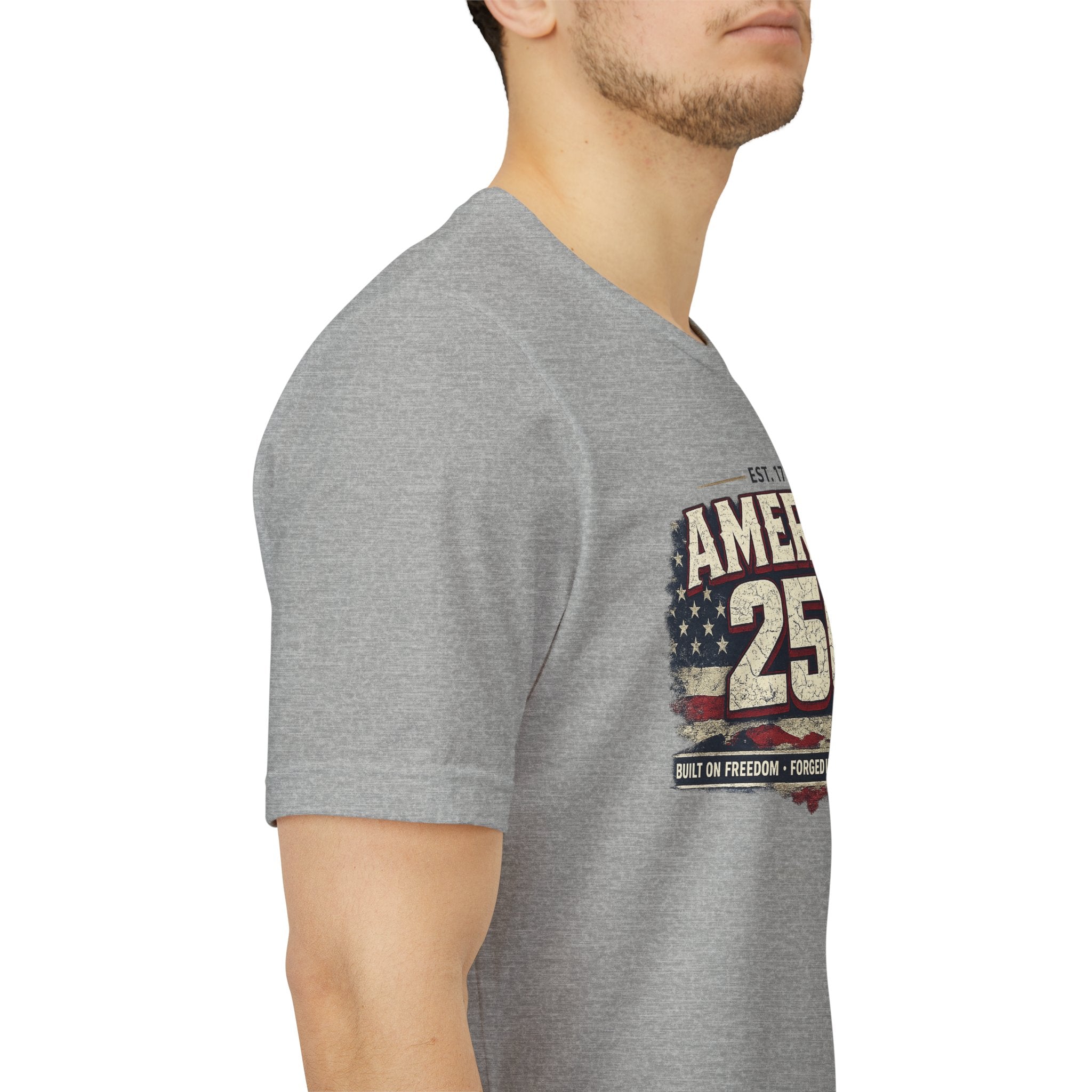 America 250 T-Shirt — Vintage Flag Patriotic 1776-2026 Anniversary Tee