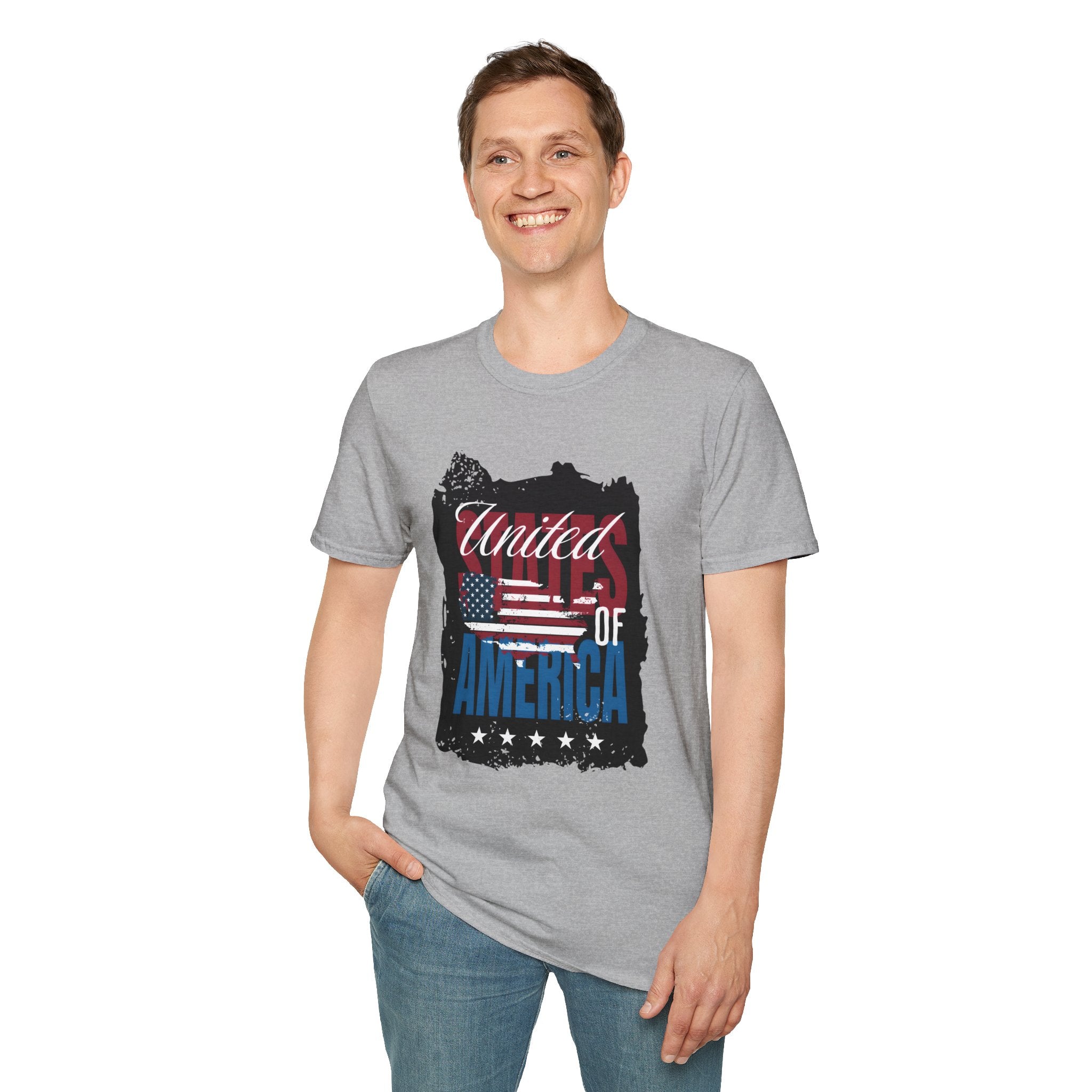 United We Stand T-Shirt — American Flag "United of America" Patriotic Tee for 4th of July