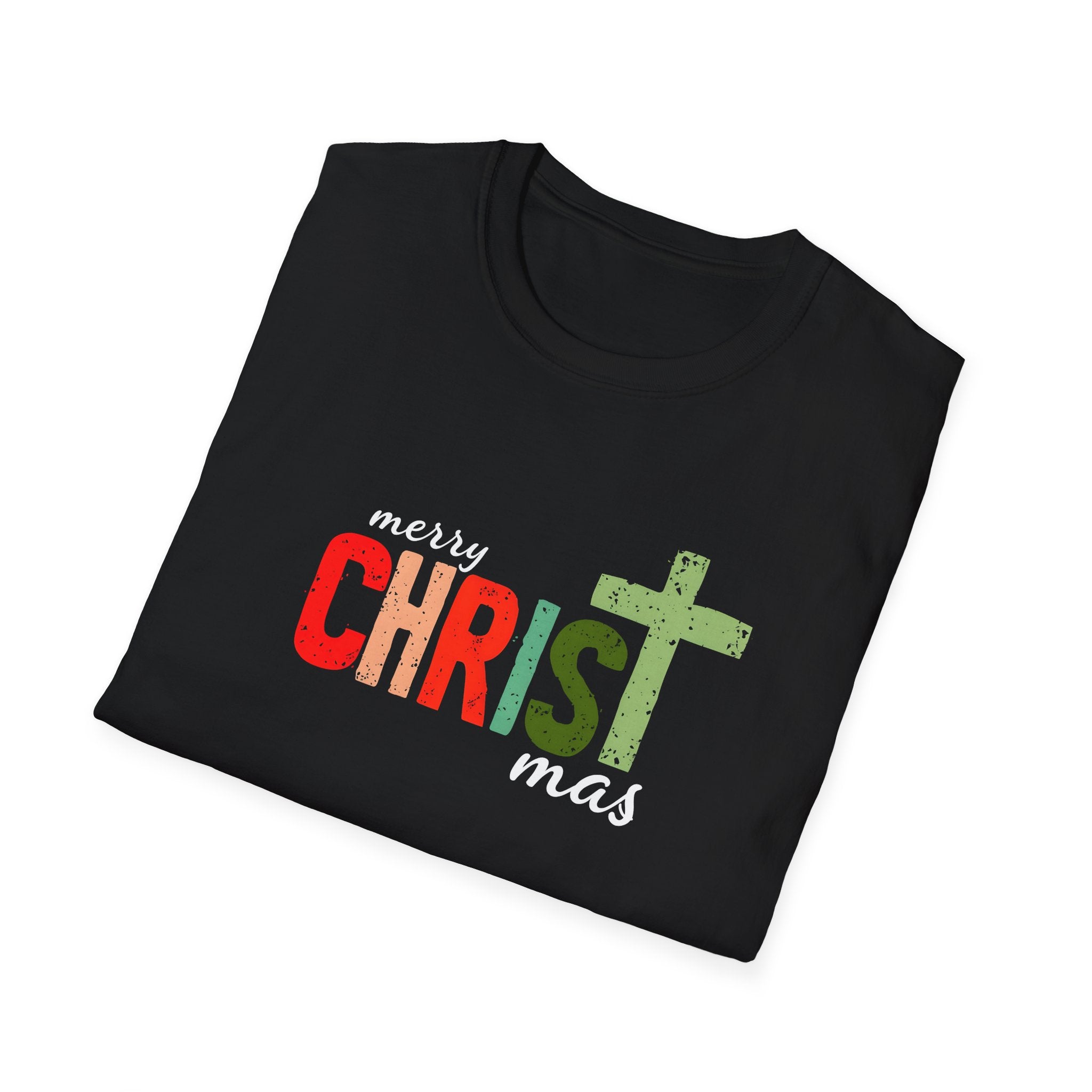 Merry Christmas Unisex T-Shirt, Holiday Tee, Faith-Based Gift, Family Christmas Shirt, Casual Christmas Wear, Christian Apparel