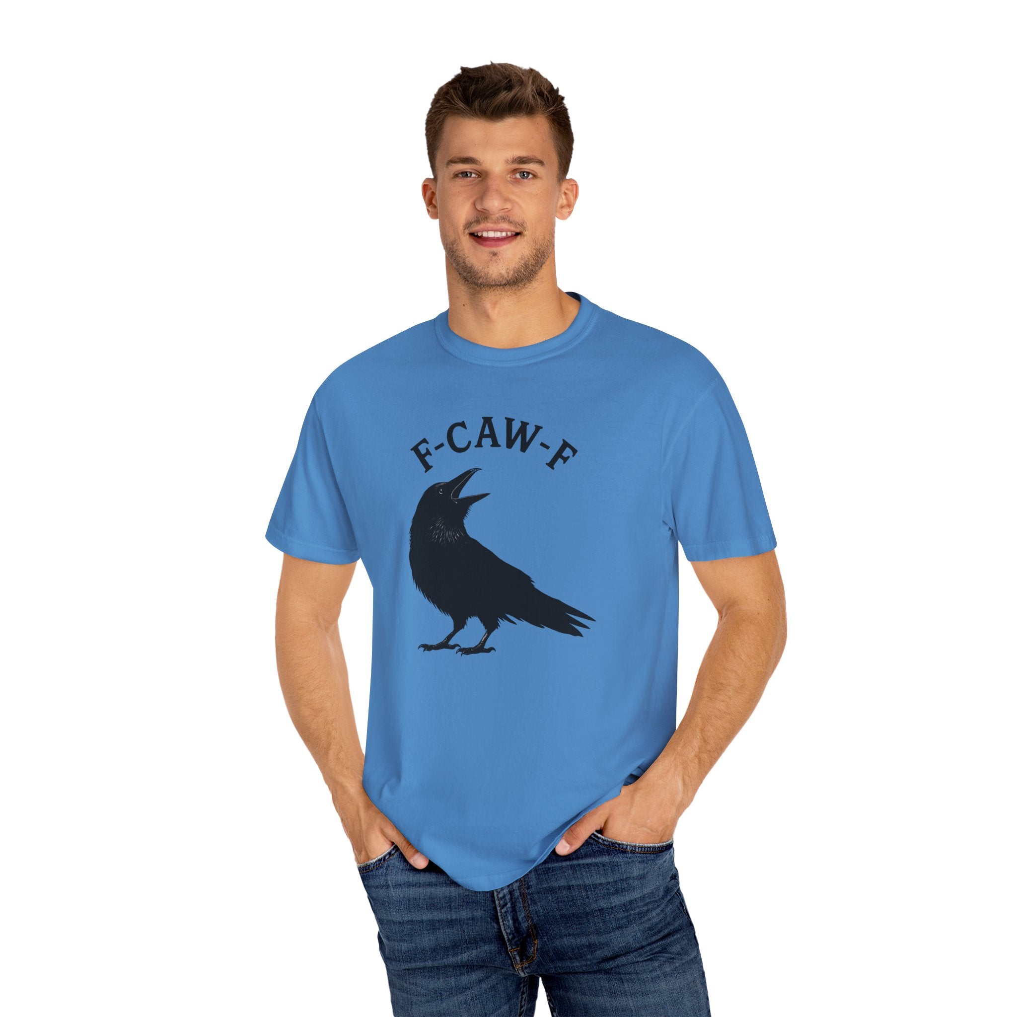 F-Caw-F Unisex Garment-Dyed T-Shirt