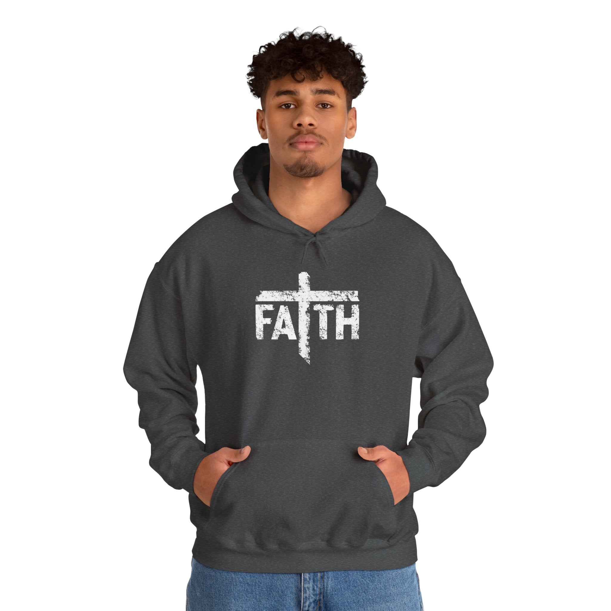 Faith Hoodie, Inspirational Sweatshirt for Men and Women, Cozy Pullover for Church, Gifts for Believers, Religious Apparel