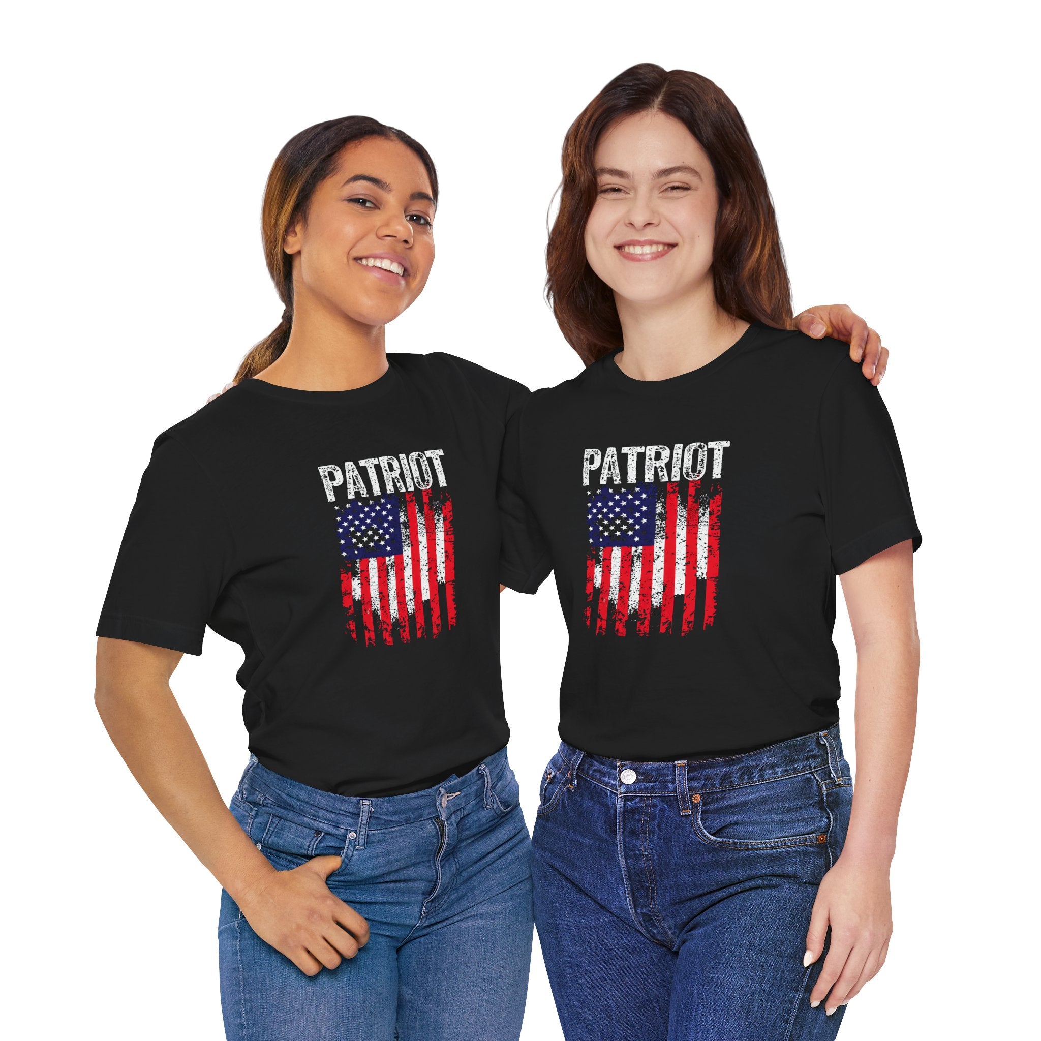 Patriot American Flag Tee — Distressed USA Graphic T‑Shirt