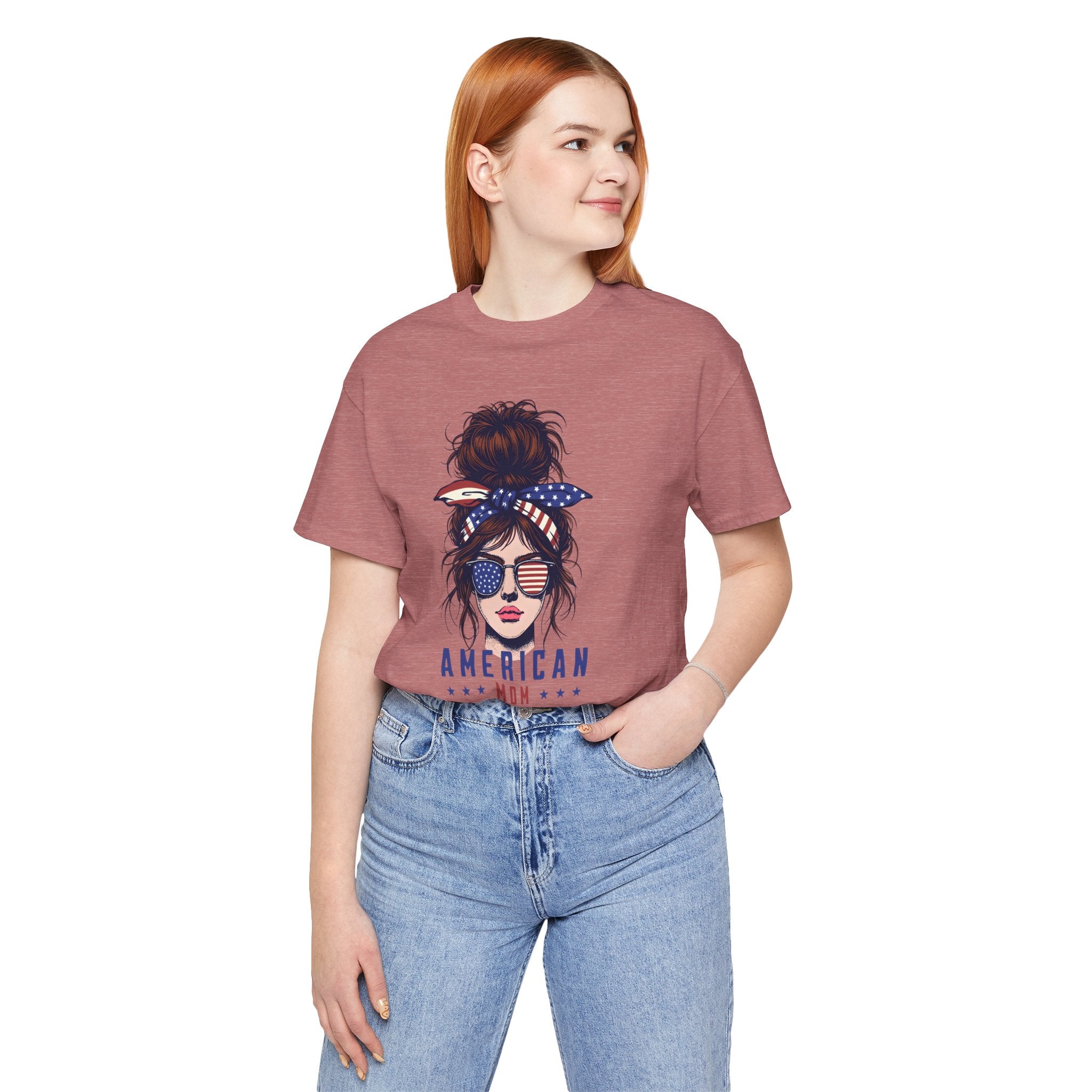 American Mom T-Shirt – Patriotic Mom Graphic Tee