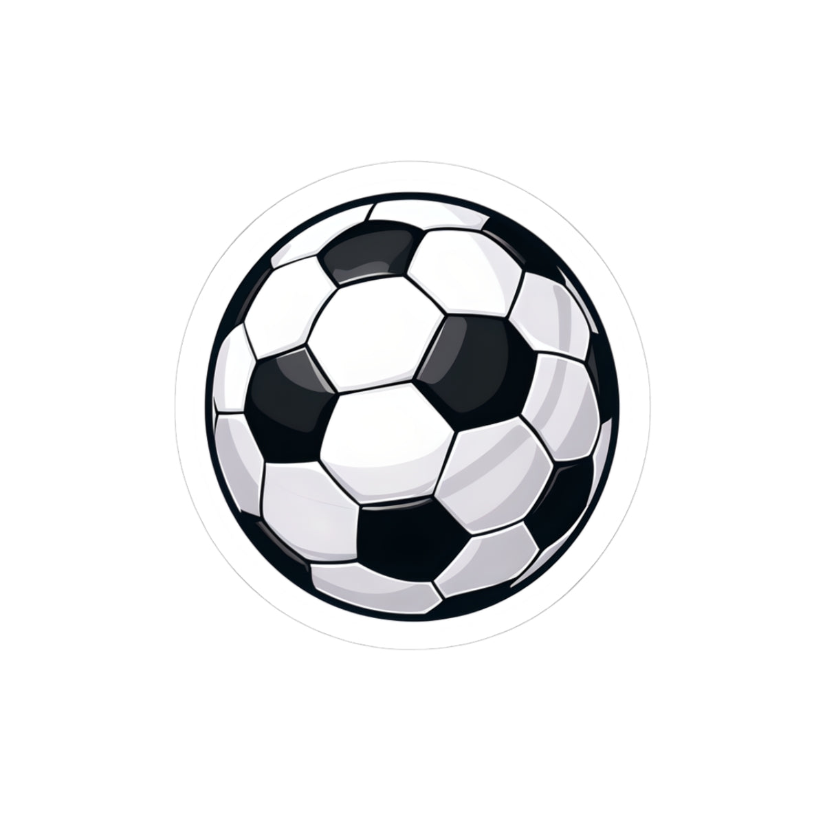 Soccer Ball Kiss-Cut Stickers - Perfect for Sports Fans & Laptop Decor