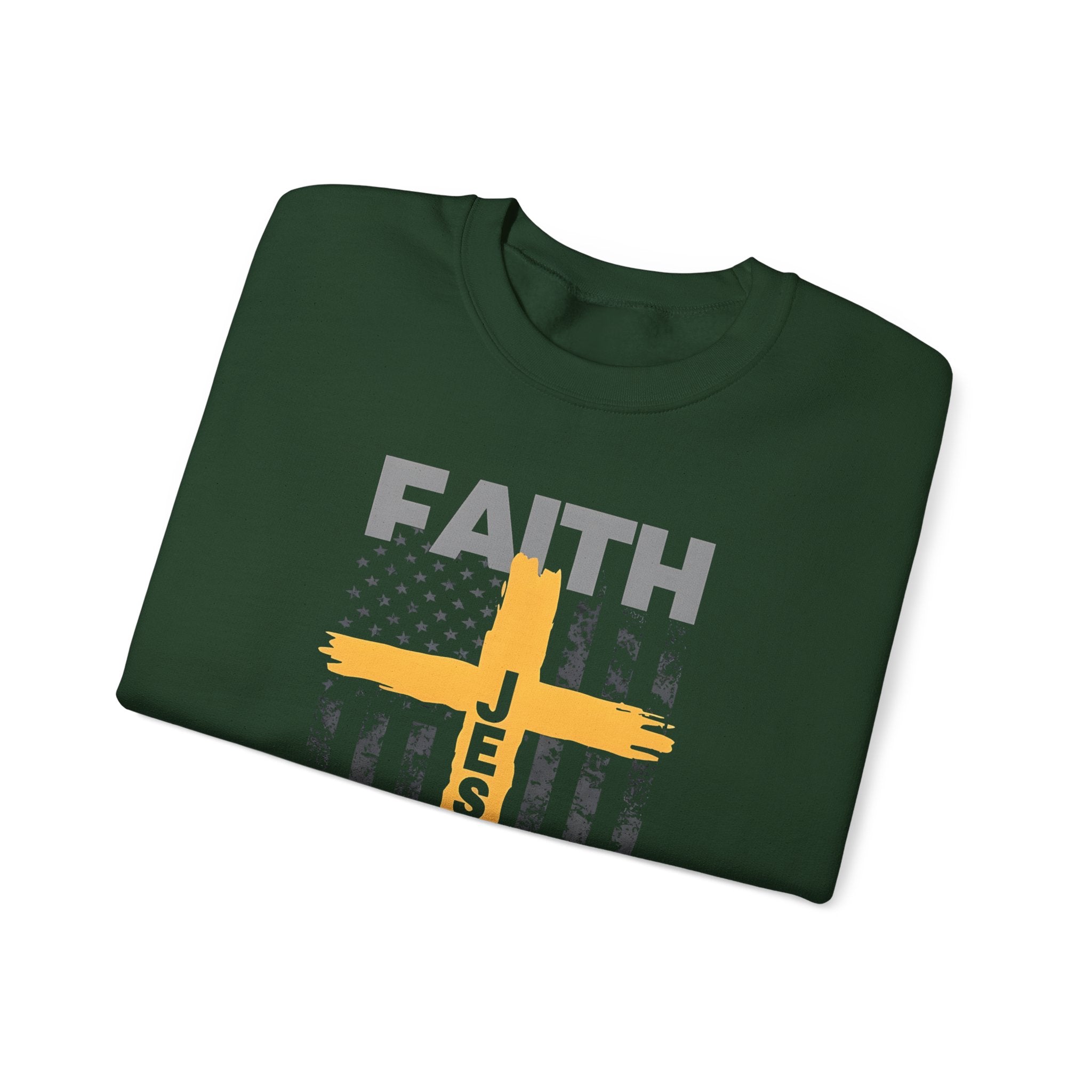 Faith Over Fear Crewneck Sweatshirt, Inspirational Christian Apparel, Unisex Sweatshirt, Religious Gift, Cozy Faith-Based Clothing