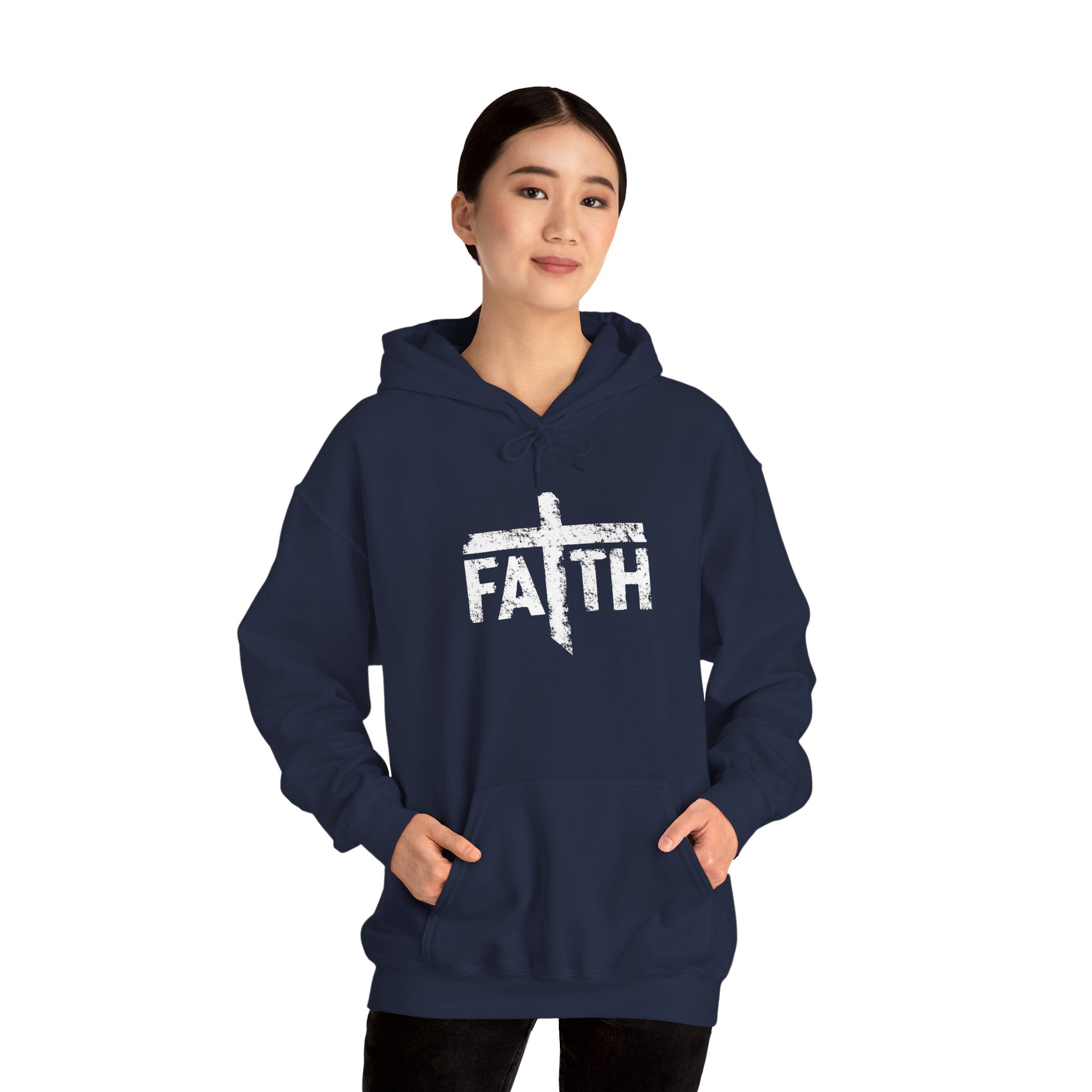 Faith Hoodie, Inspirational Sweatshirt for Men and Women, Cozy Pullover for Church, Gifts for Believers, Religious Apparel