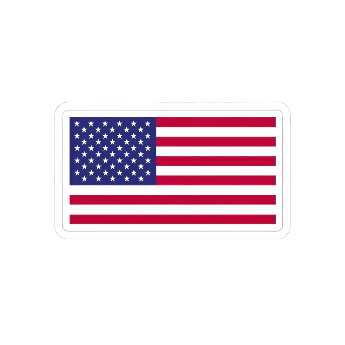 Patriotic USA Flag Kiss-Cut Stickers - Perfect for Laptops, Water Bottles, and Decor