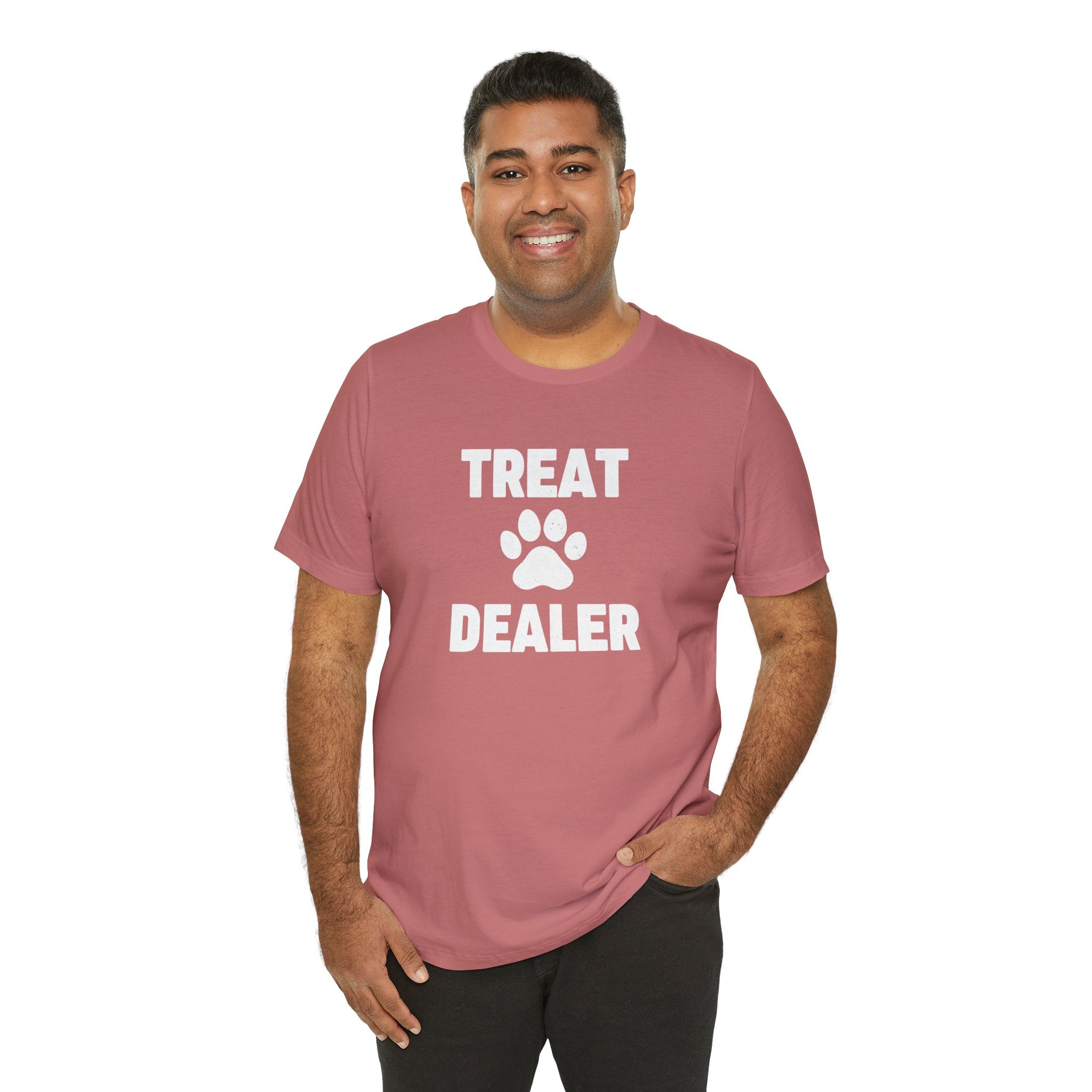Treat Dealer T-Shirt — Funny Paw Print Tee for Dog Lovers
