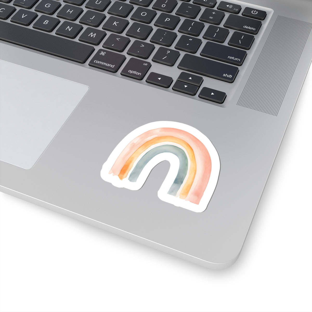 Watercolor Rainbow Kiss-Cut Stickers - Bright & Cheerful Decor for Laptops, Journals, and More