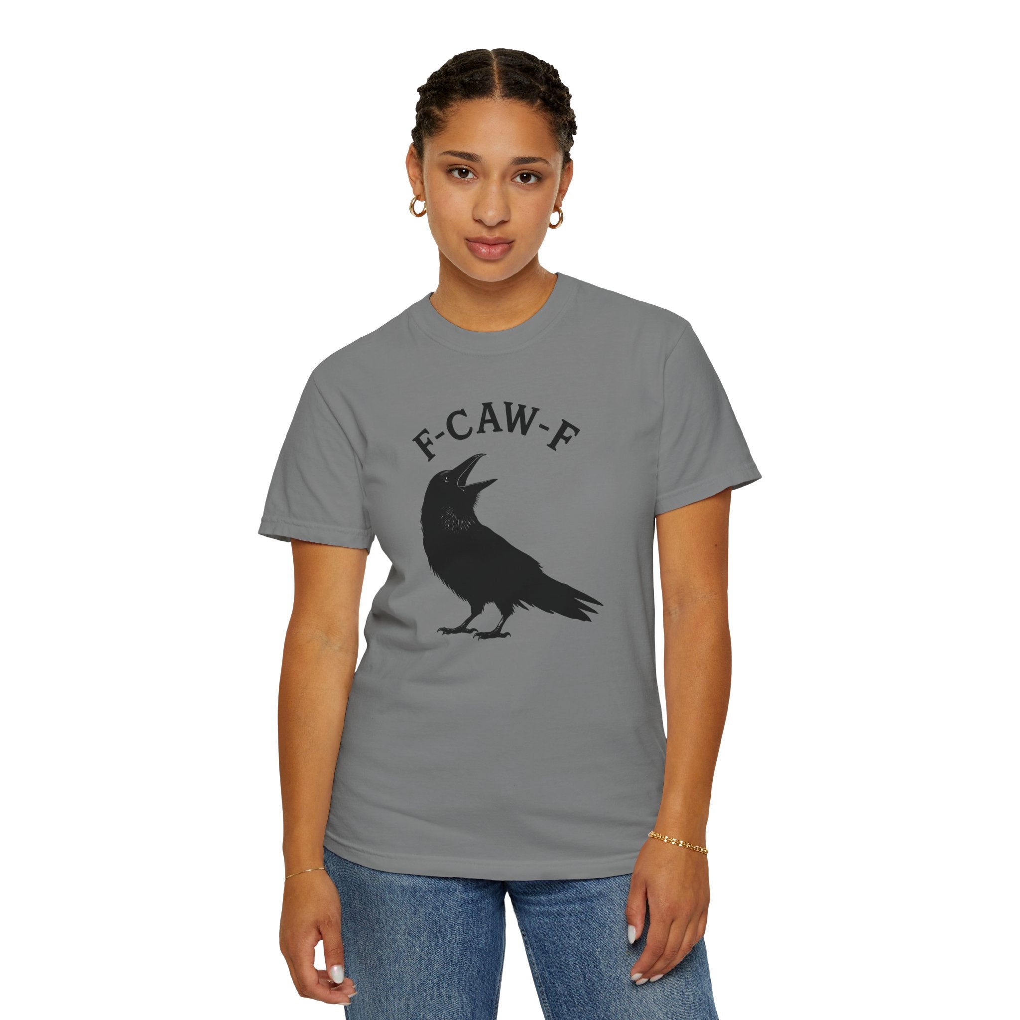 F-Caw-F Unisex Garment-Dyed T-Shirt