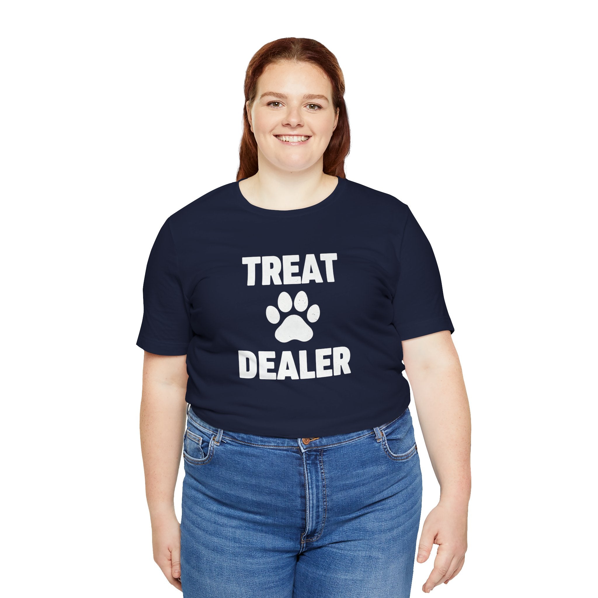 Treat Dealer T-Shirt — Funny Paw Print Tee for Dog Lovers