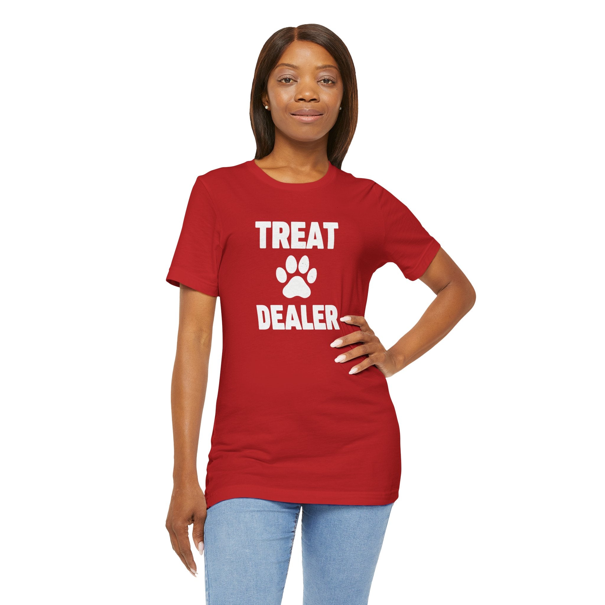 Treat Dealer T-Shirt — Funny Paw Print Tee for Dog Lovers