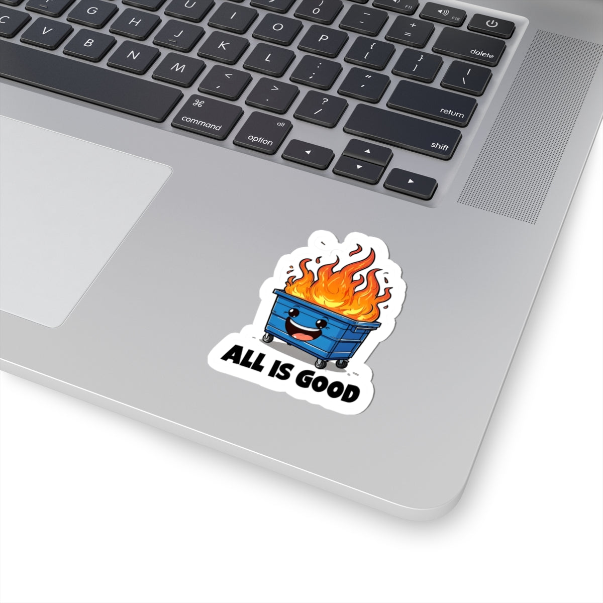 Fun 'All is Good' Kiss-Cut Stickers - Perfect for Laptops & Water Bottles