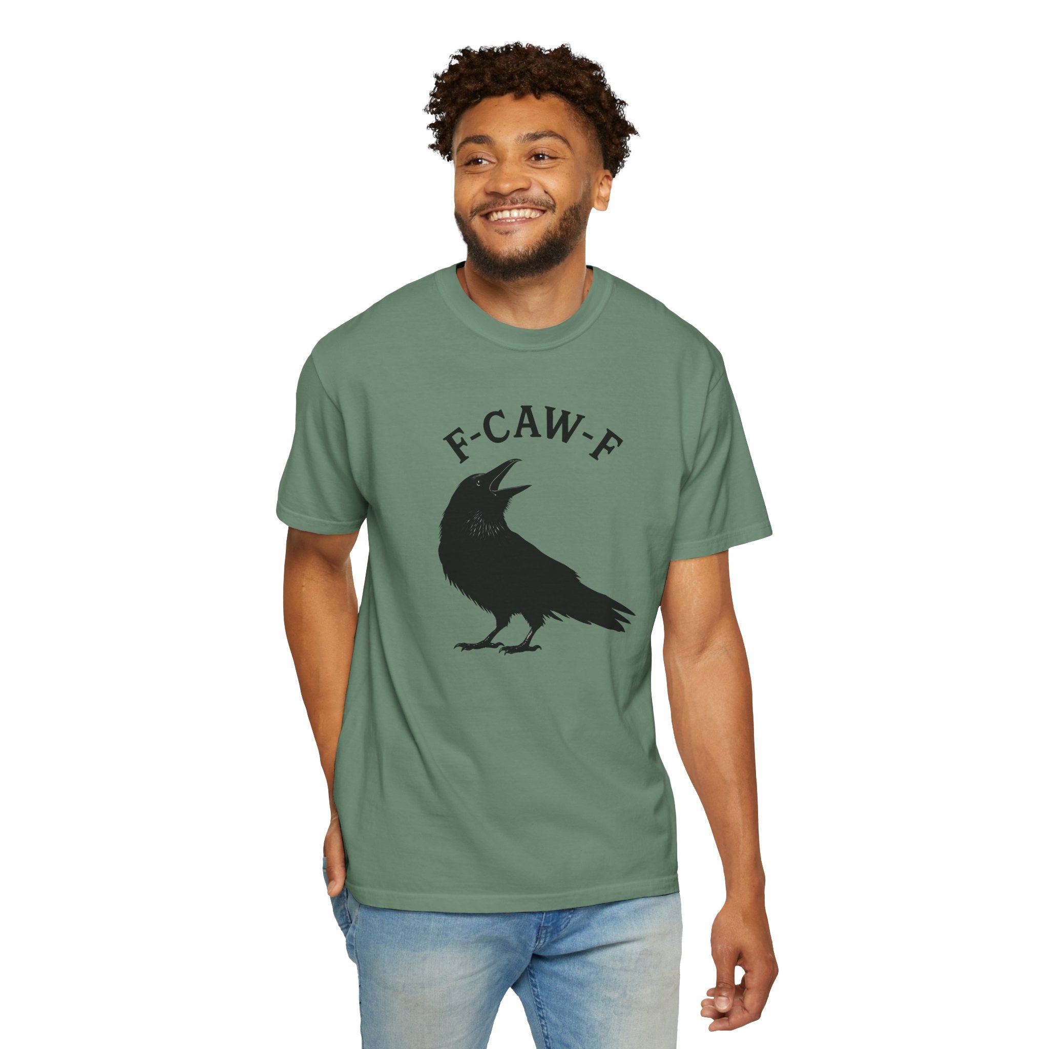 F-Caw-F Unisex Garment-Dyed T-Shirt