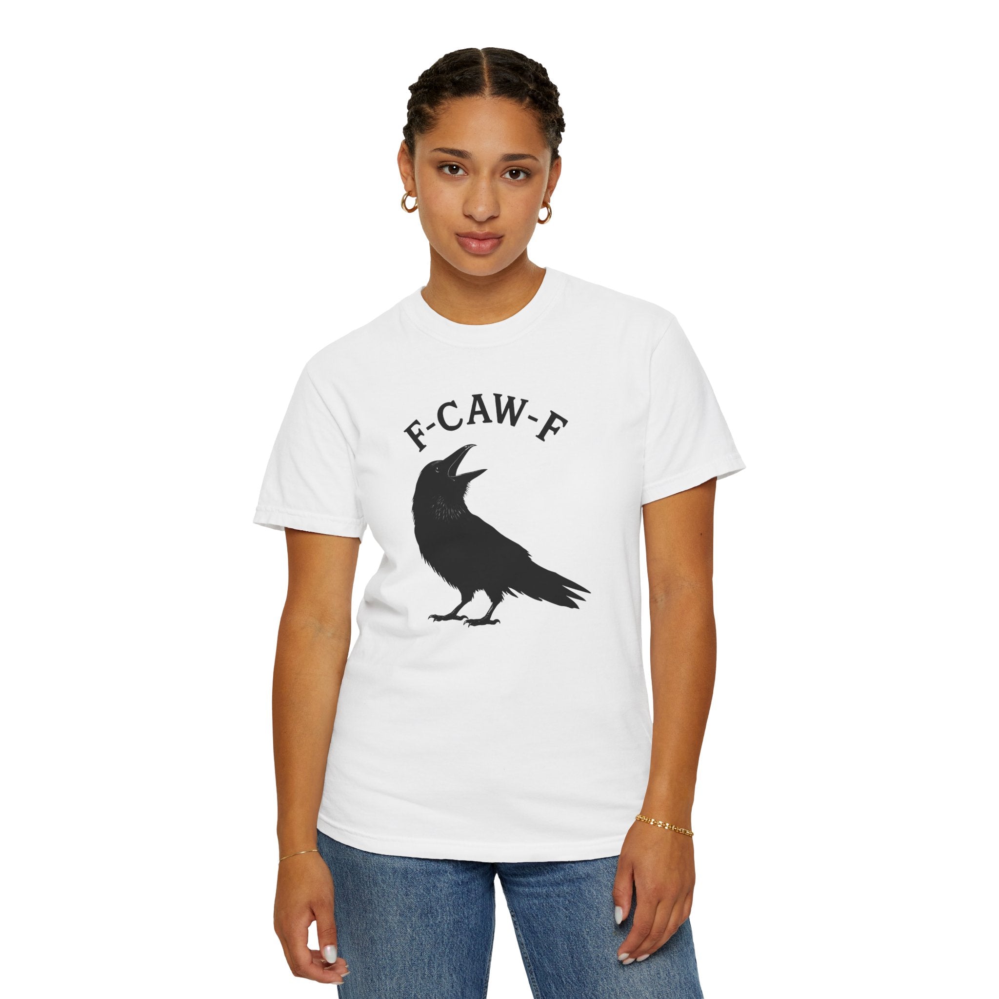 F-Caw-F Unisex Garment-Dyed T-Shirt