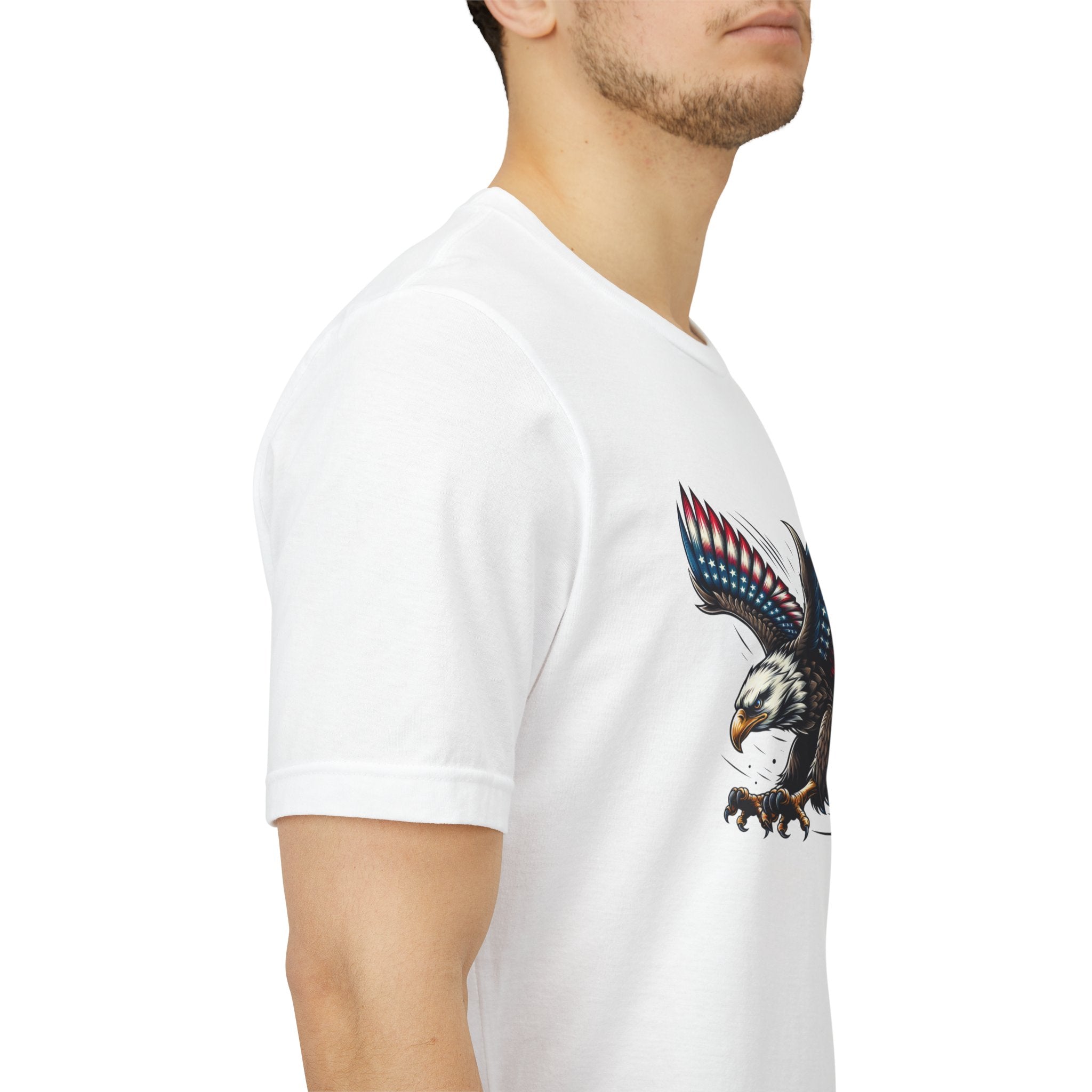 Patriotic Bald Eagle Tee — Red, White & Blue Graphic T-Shirt