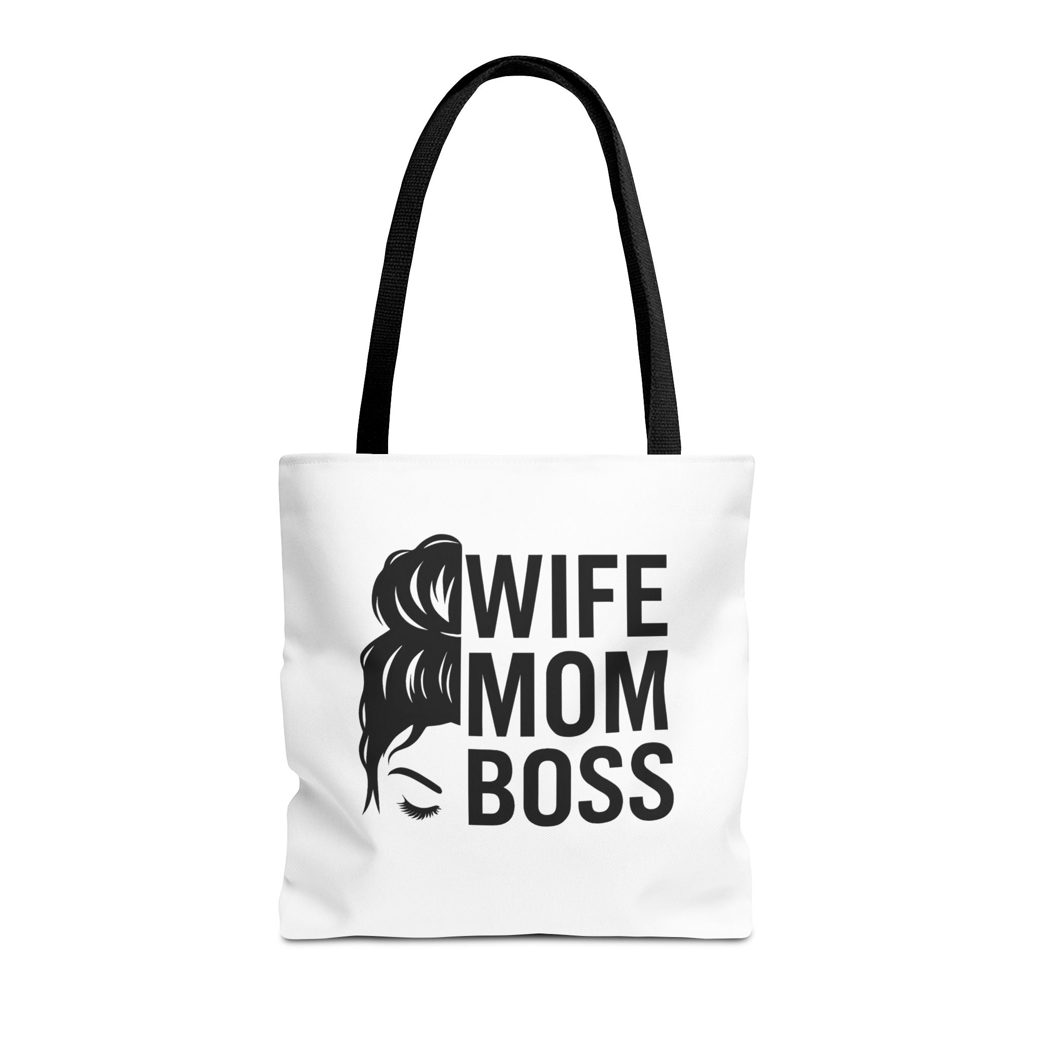 Wife Mom Boss Tote Bag - Chic, Durable Tote for Moms, Stylish Carry-All, Gift for Mother's Day, Work, and Everyday Use