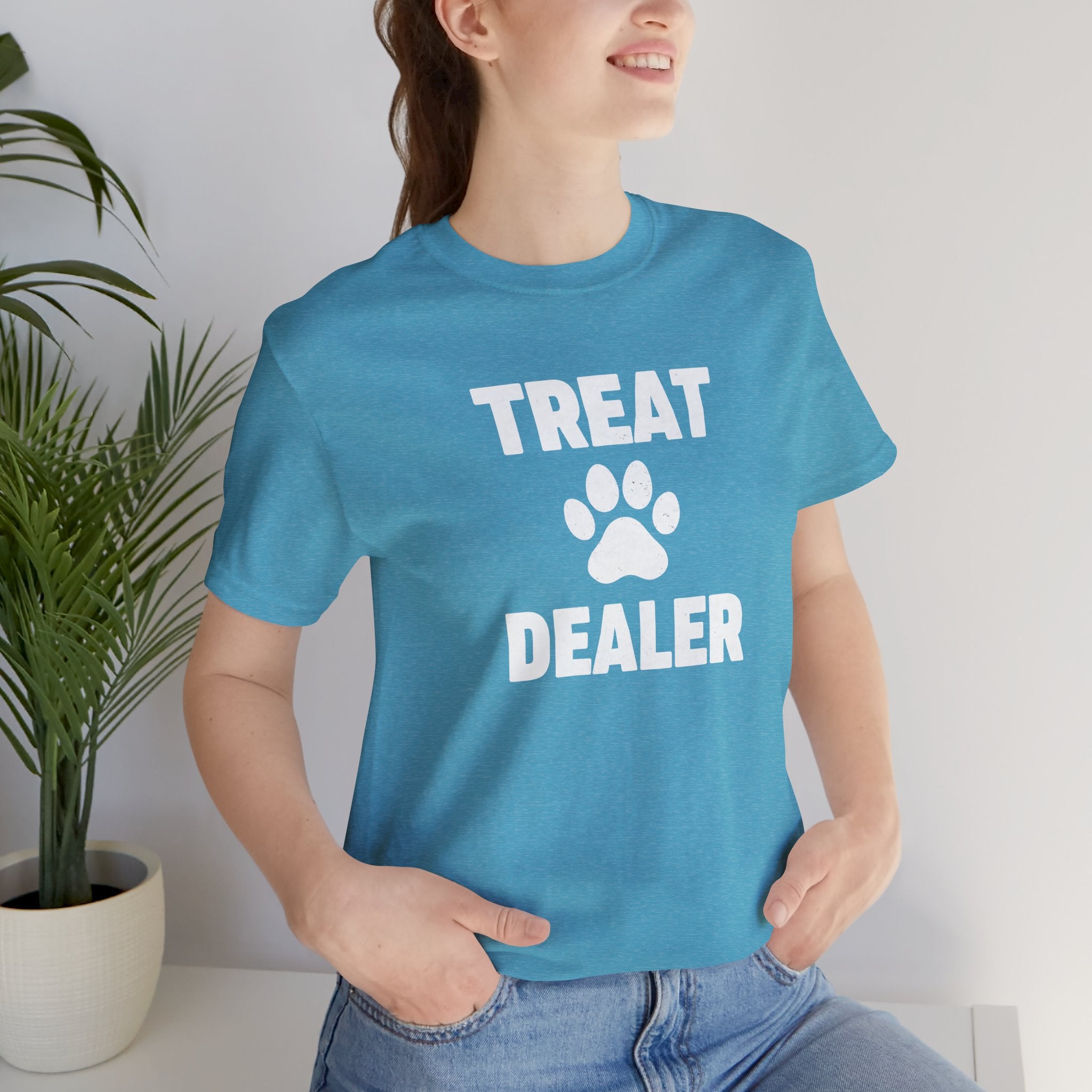 Treat Dealer T-Shirt — Funny Paw Print Tee for Dog Lovers