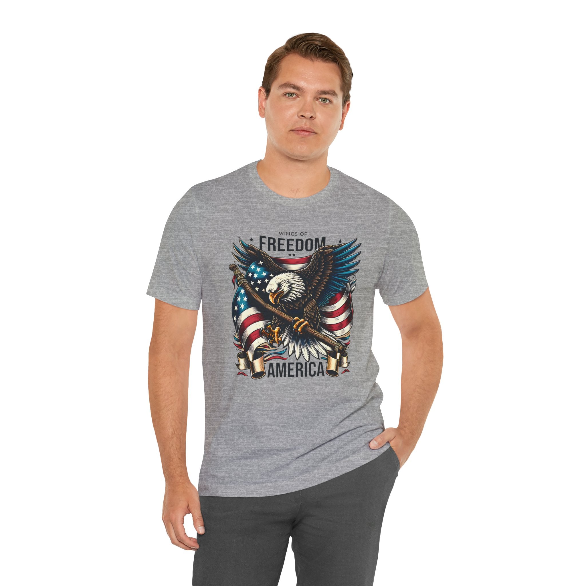 Patriotic Eagle T-Shirt – Freedom America Graphic Tee