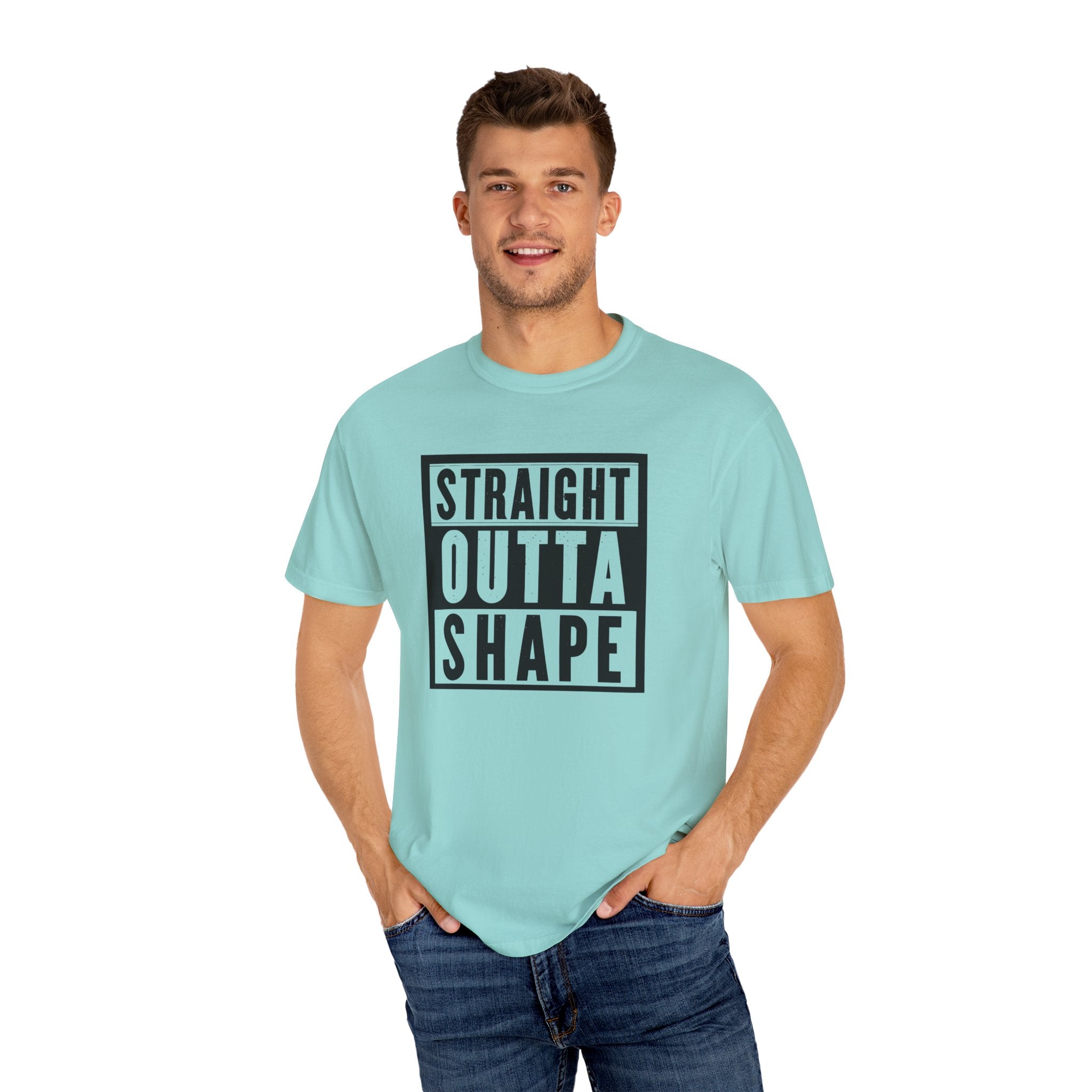 Shape Distorted Unisex Garment-Dyed T-shirt