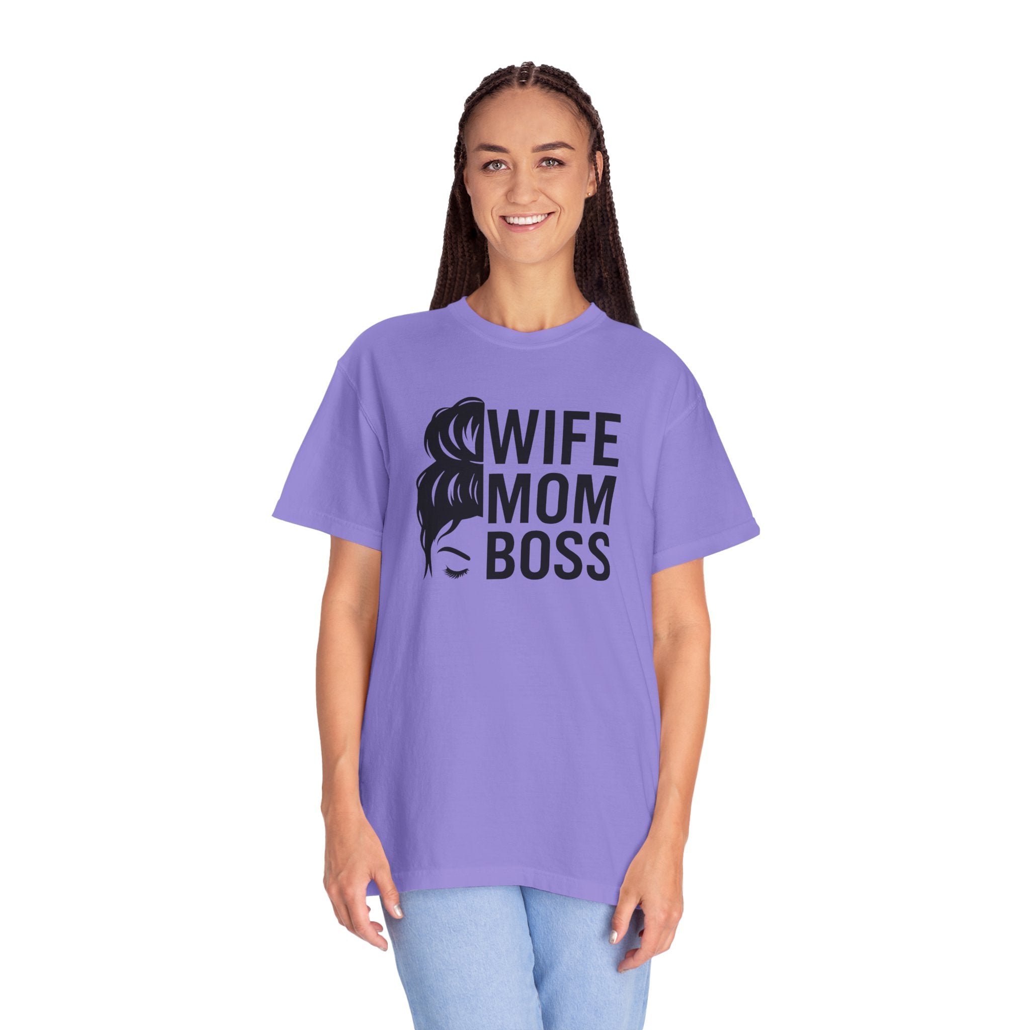 Wife Mom Boss T-Shirt, Unisex Tee for Moms, Gift for New Moms, Casual Outfit, Mother's Day Gift